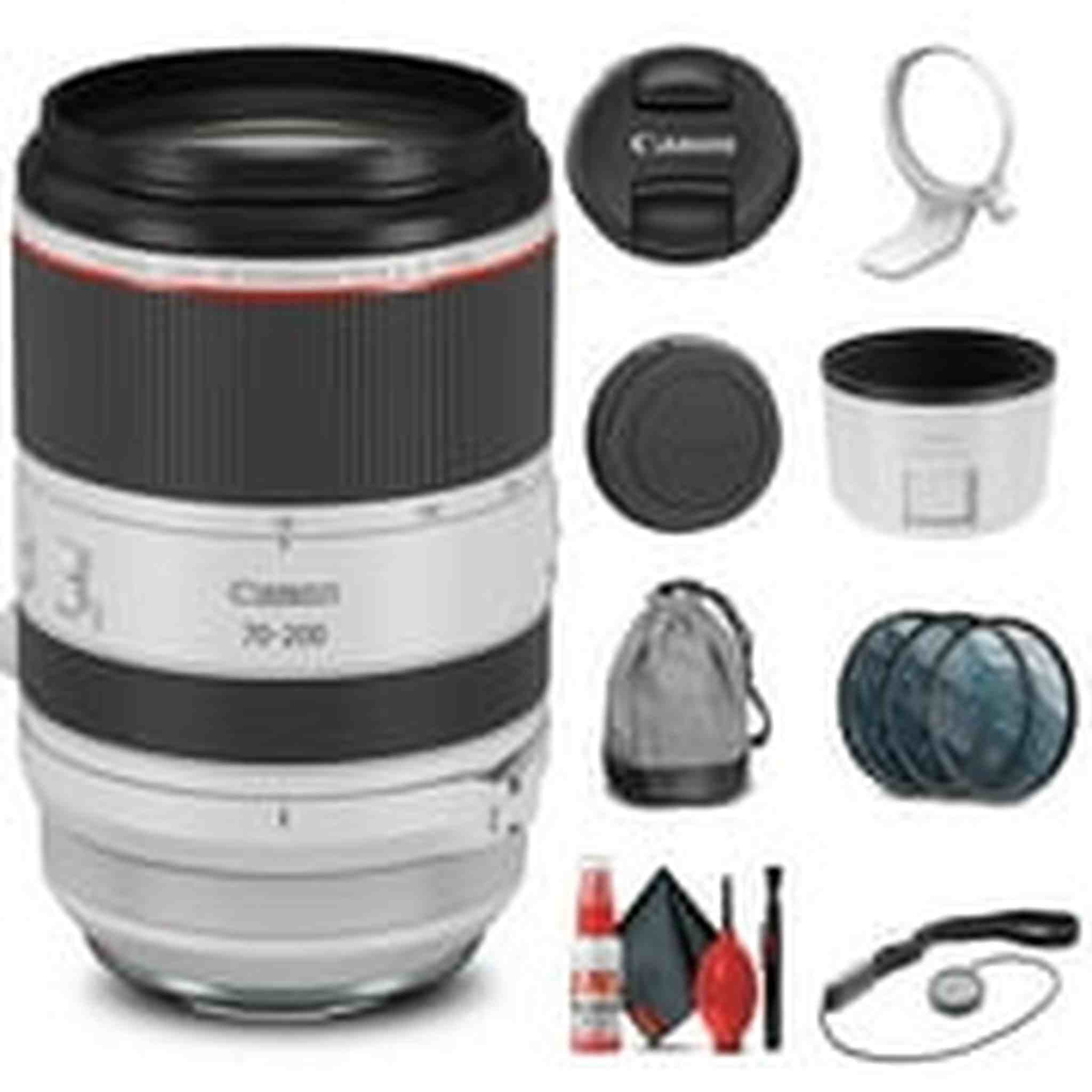 Canon RF 70-200mm f/2.8L IS USM Lens 3792C002 + Filter Kit + Cap Keeper + More Canon