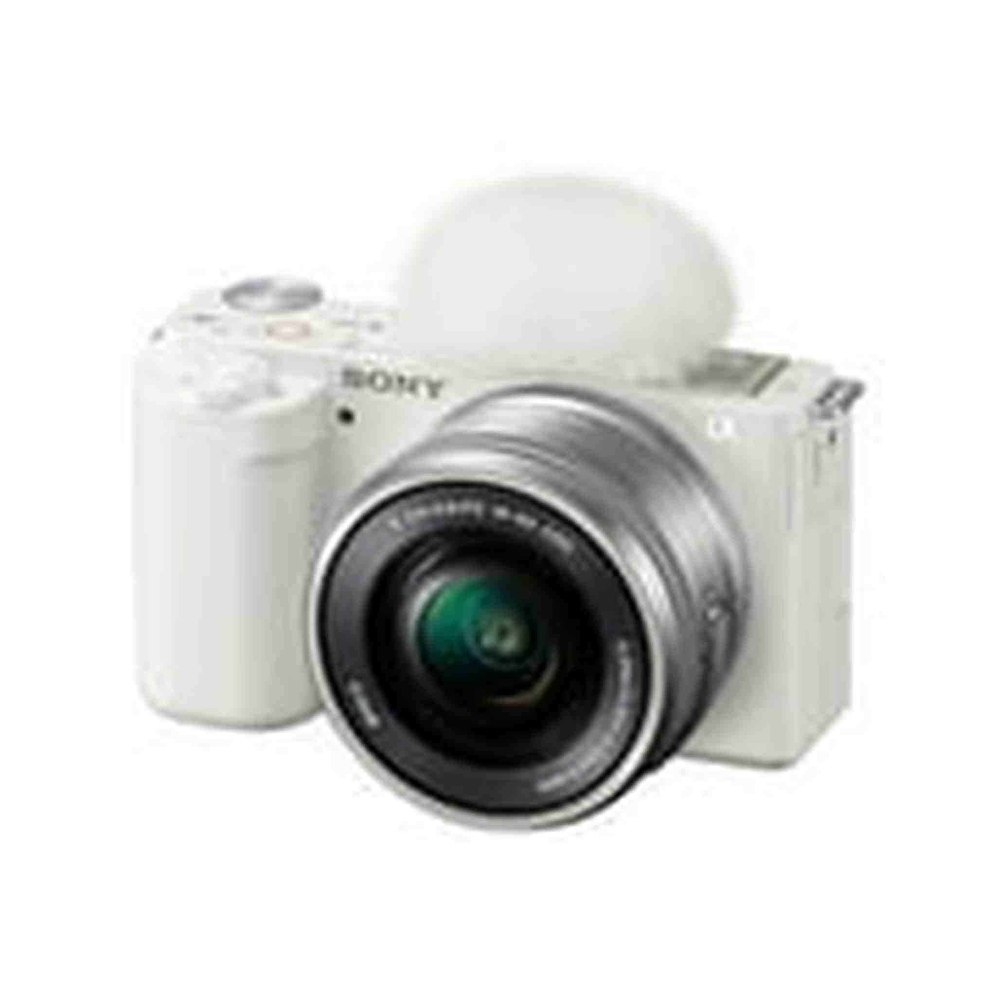 Sony Alpha ZV-E10 - APS-C Interchangeable Lens Mirrorless Vlog Camera Kit - White Sony