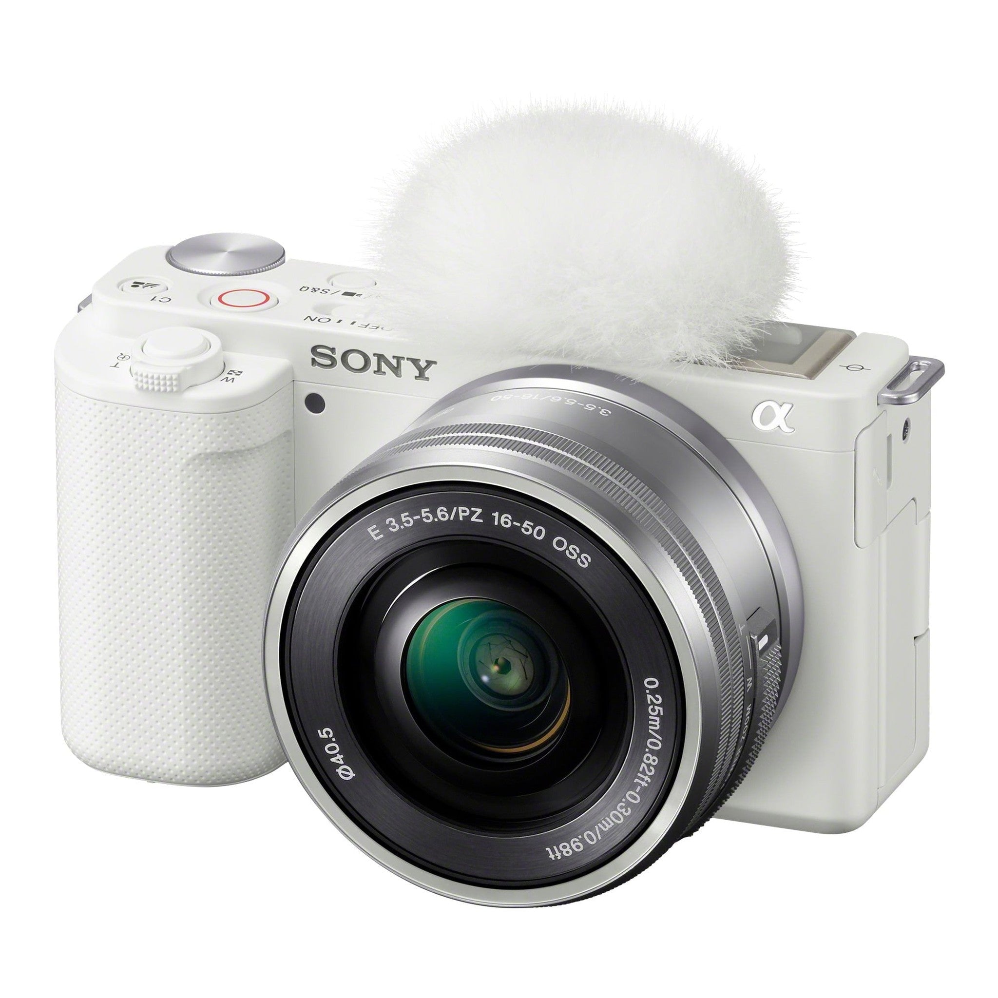 Sony Alpha ZV-E10 - APS-C Interchangeable Lens Mirrorless Vlog Camera Kit - White Sony