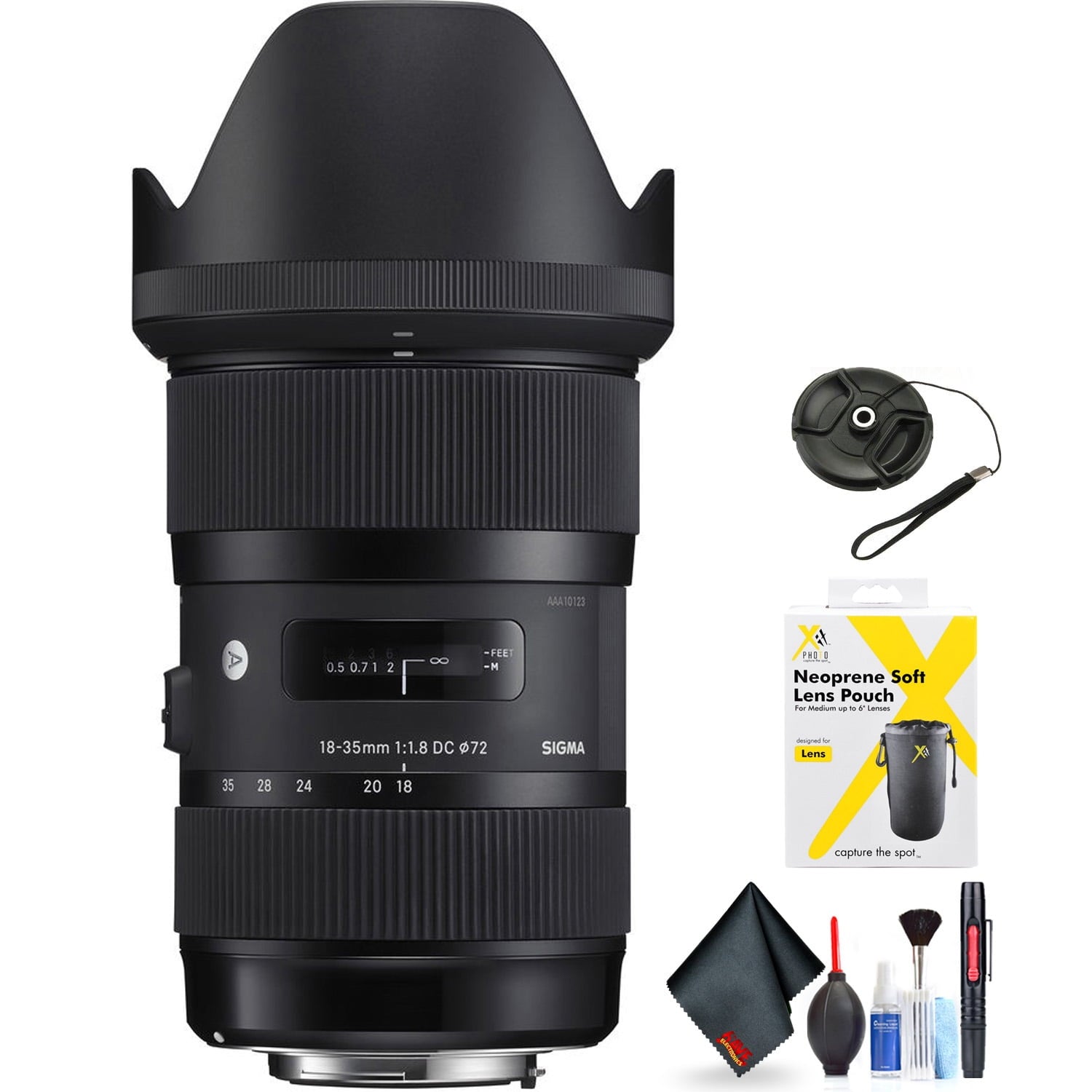 Sigma 18-35mm f/1.8 DC HSM Art Lens for Nikon F Mount + Accessories International Model with 2 Year Warranty Sigma