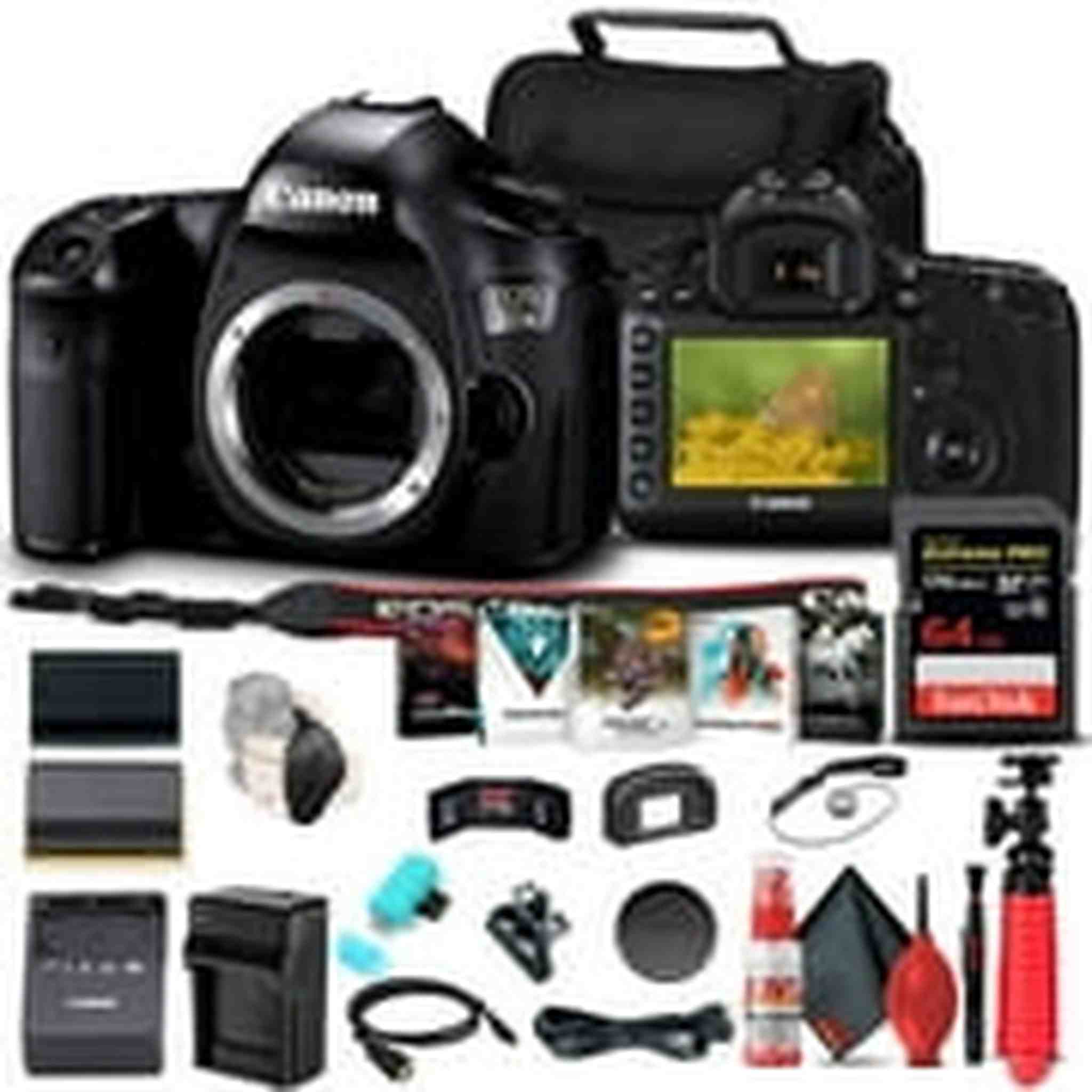 Canon EOS 5DS DSLR Camera Body 0581C002 + 64GB Memory Card Starter Bundle Canon