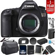 Canon EOS 5DS Digital SLR Camera 0581C002 Body Only - Bundle with 32GB Memory Card + Spare Battery + More Internationa Pro Bundle Canon