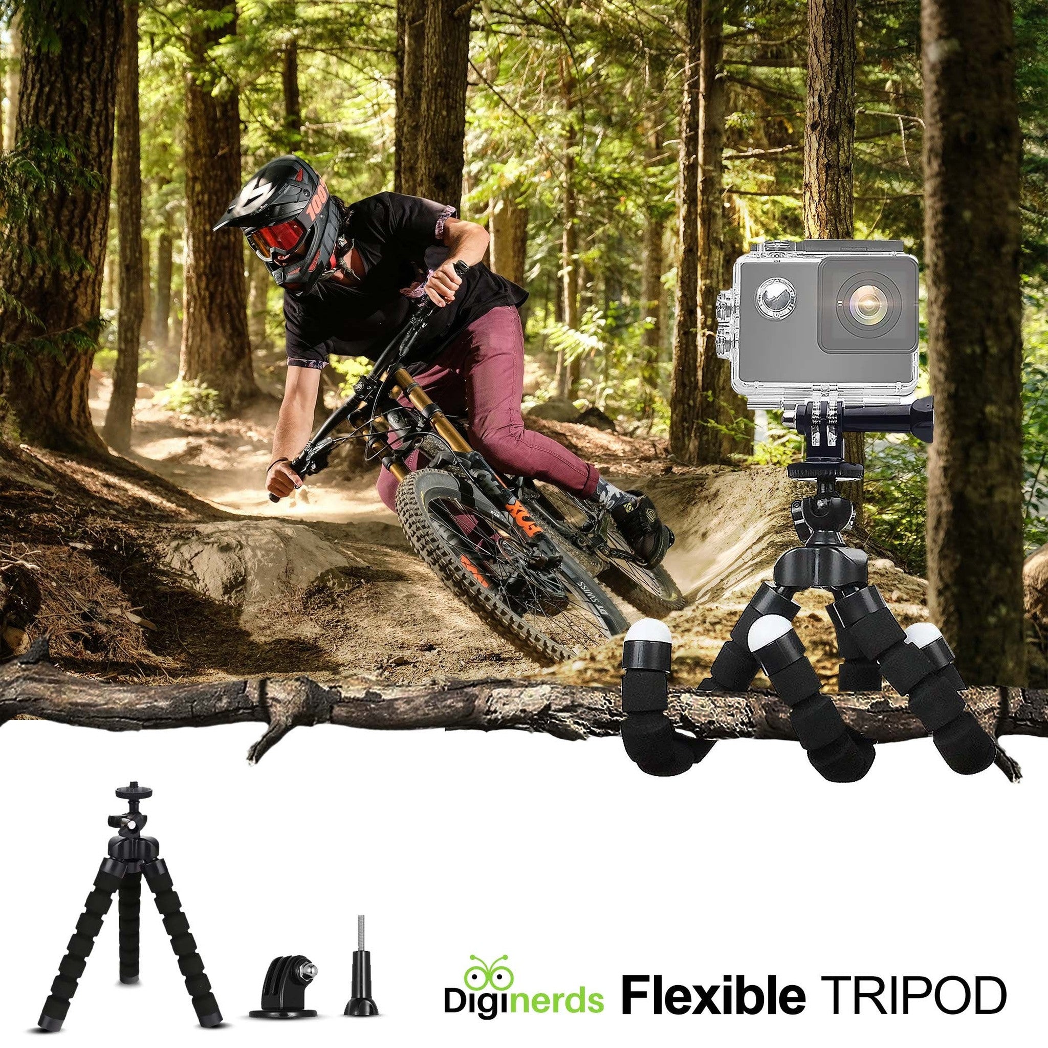 DigiNerds 50 in 1 Action Camera Accessory kit For Gopro and More. DigiNerds