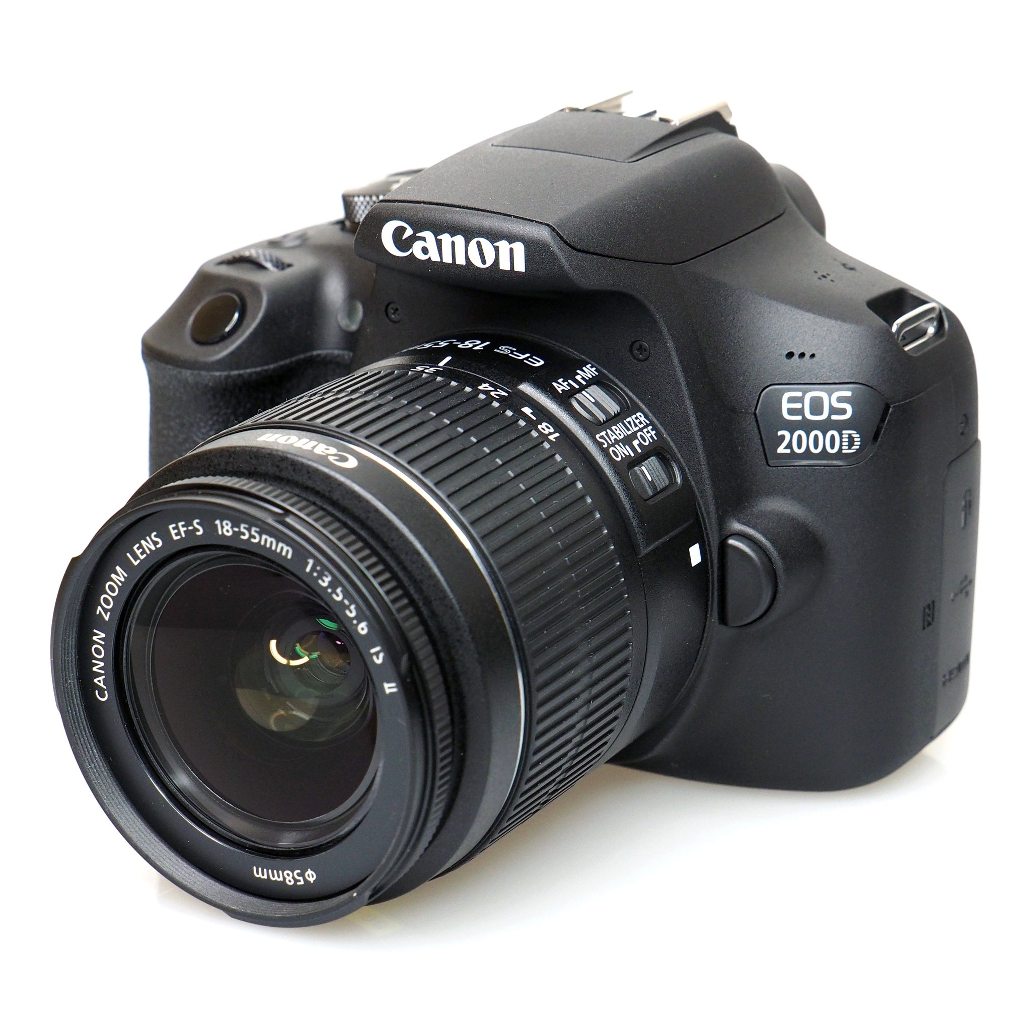 Canon EOS 2000D Rebel t7 DSLR Camera and EF-S 18-55 mm f/3.5-5.6 IS II Lens + 75-300mm Telephoto Zoom Lens + 64GB Memory Card Canon