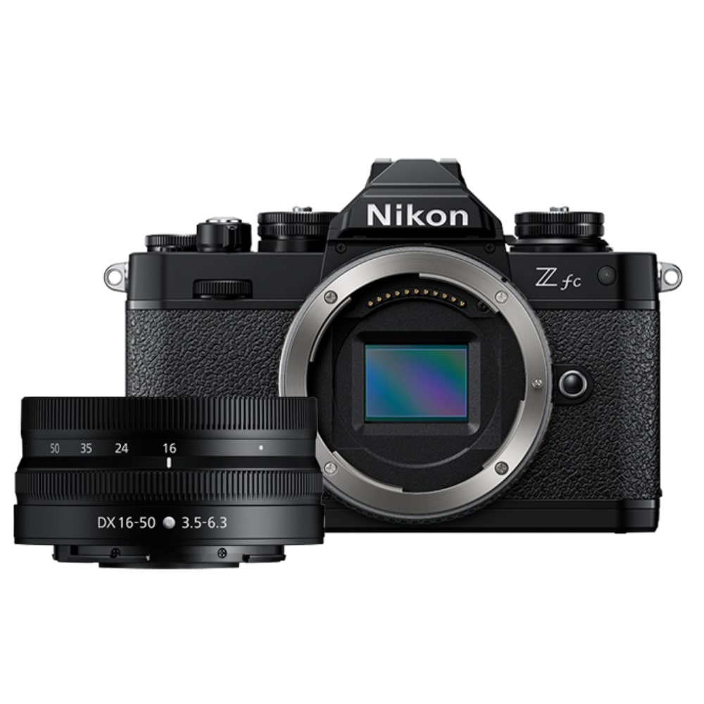 Nikon Z fc DX-Format Mirrorless Camera Body Black w/NIKKOR Z DX 16-50mm f/3.5-6.3 VR Black Nikon