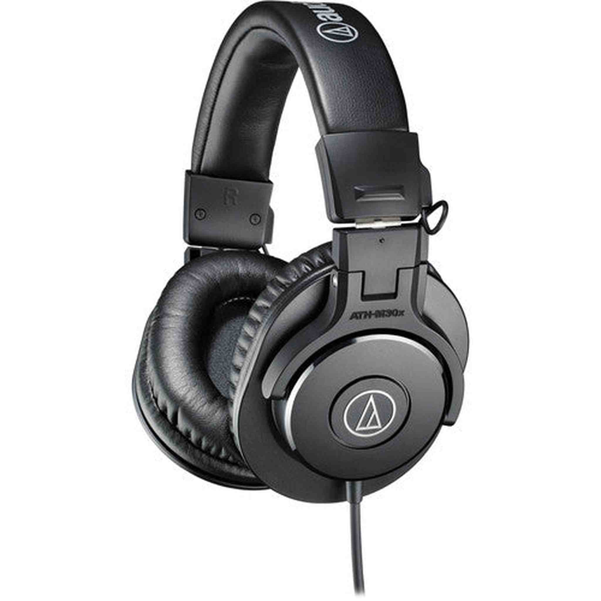 Audio-Technica ATH-M30x Closed Back Headphones with Pouch and Cleaning Kit Audio-Technica