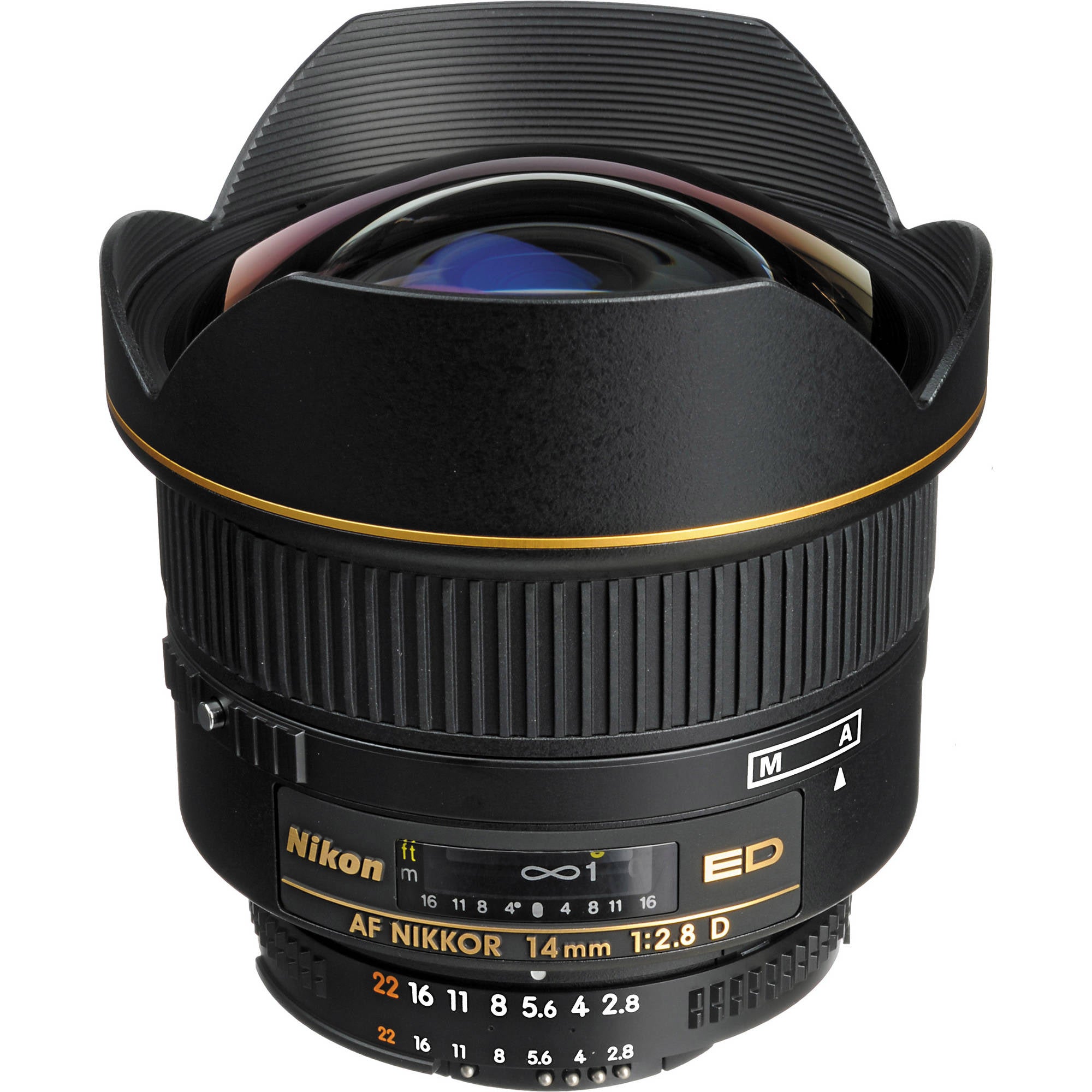 Nikon AF FX NIKKOR 14mm f/2.8D ED Ultra Wide Angle Fixed Zoom Lens with Auto Focus for Nikon DSLR Cameras International Nikon