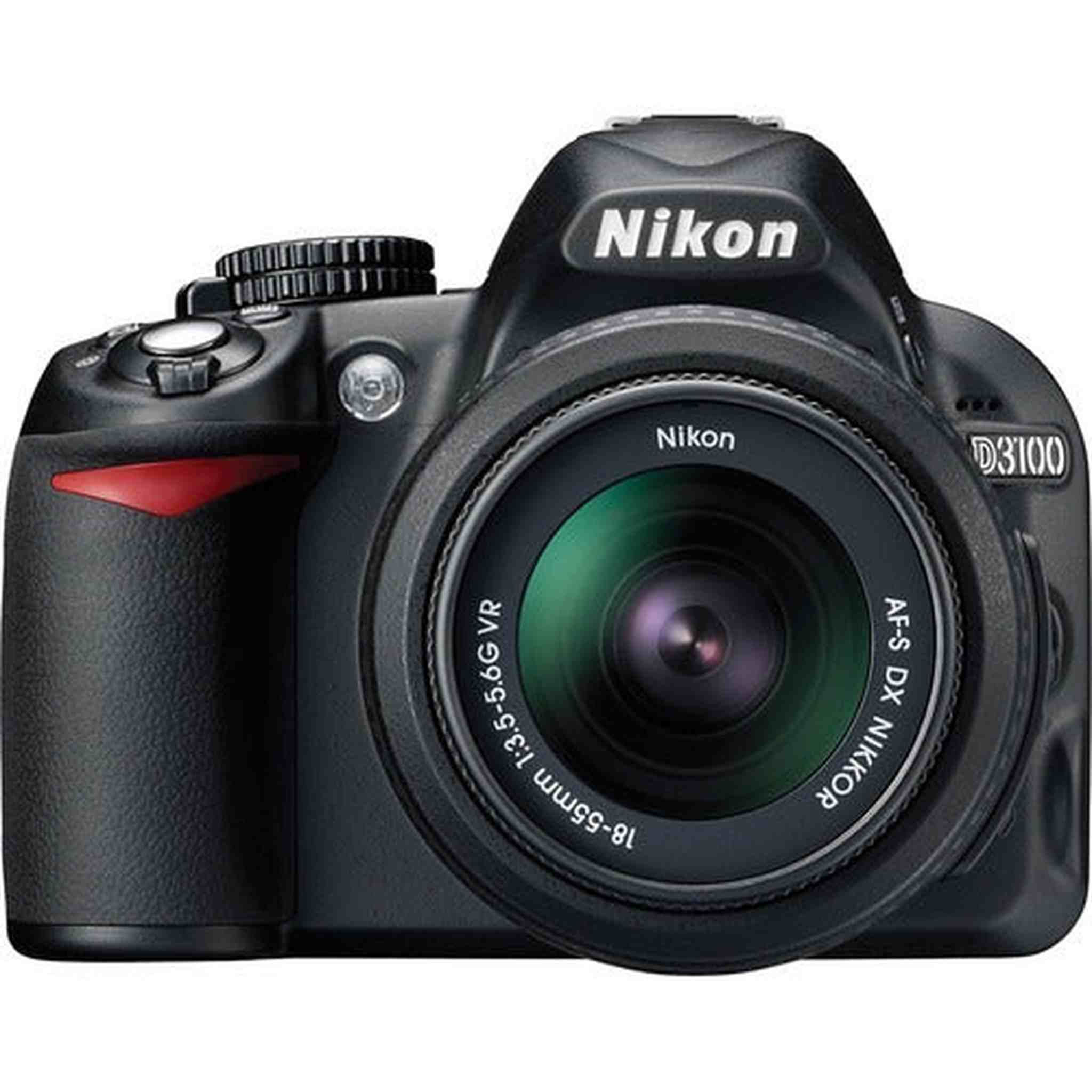 Nikon D3100 14 Megapixel Digital SLR Camera with 3x Optical Zoom, 3 LCD, Full 1080p HD Cinematic Video, VR Image Stabilization, Split-second Shutter Response, Black - Nikon