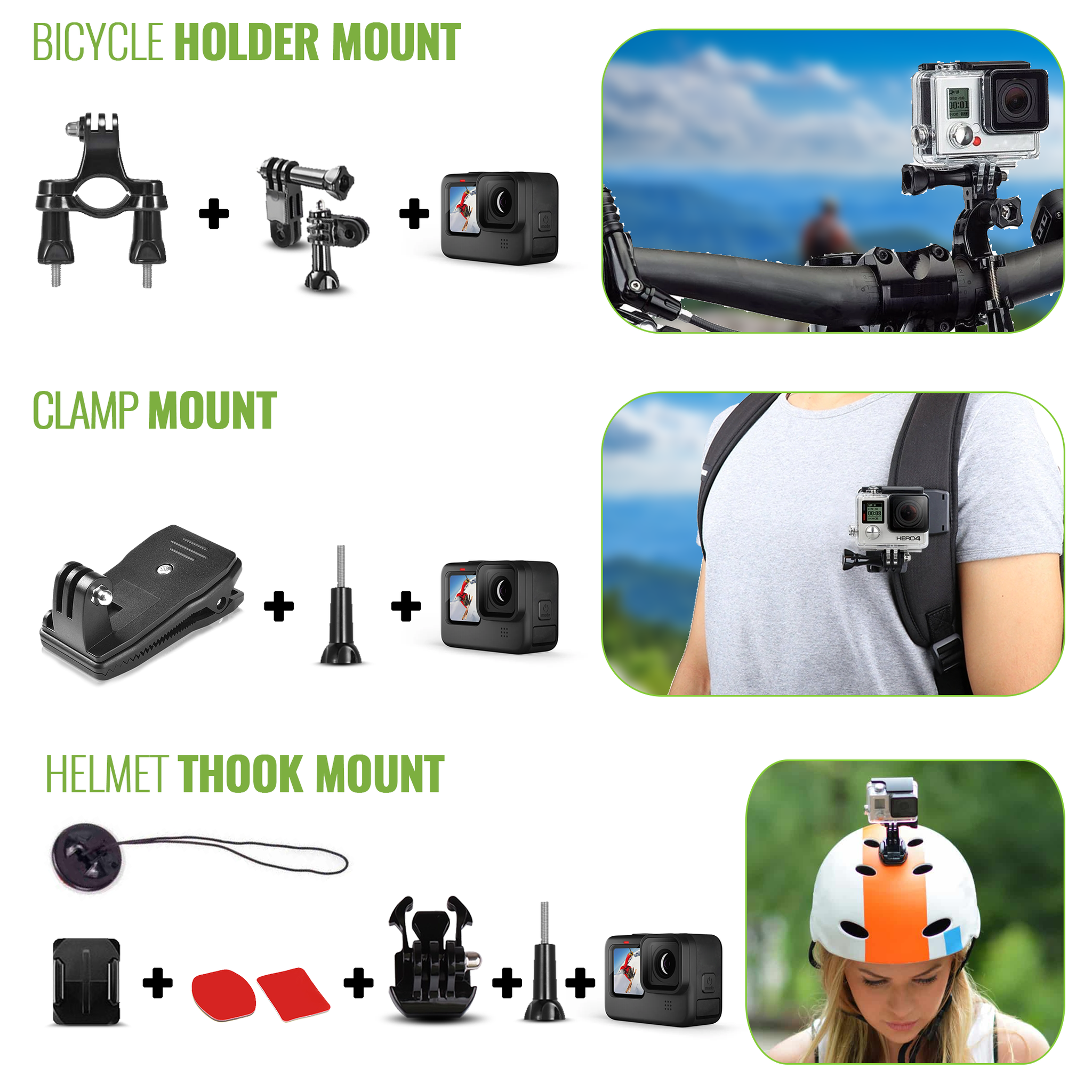 DigiNerds 50 in 1 Action Camera Accessory kit For Gopro and More. DigiNerds