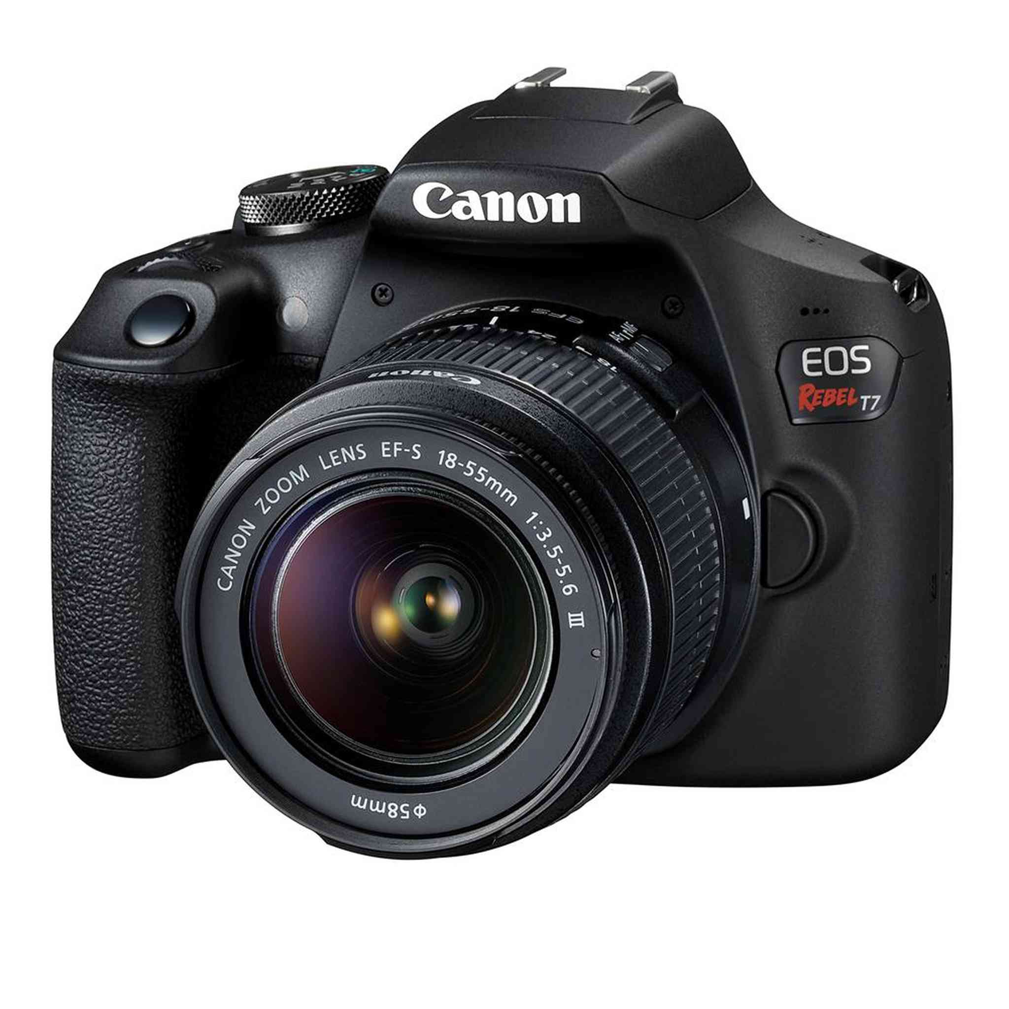 Canon EOS Rebel T7 DSLR Camera with 18-55mm DC III Lens, Bag Bundle and Cleaning Kit Canon