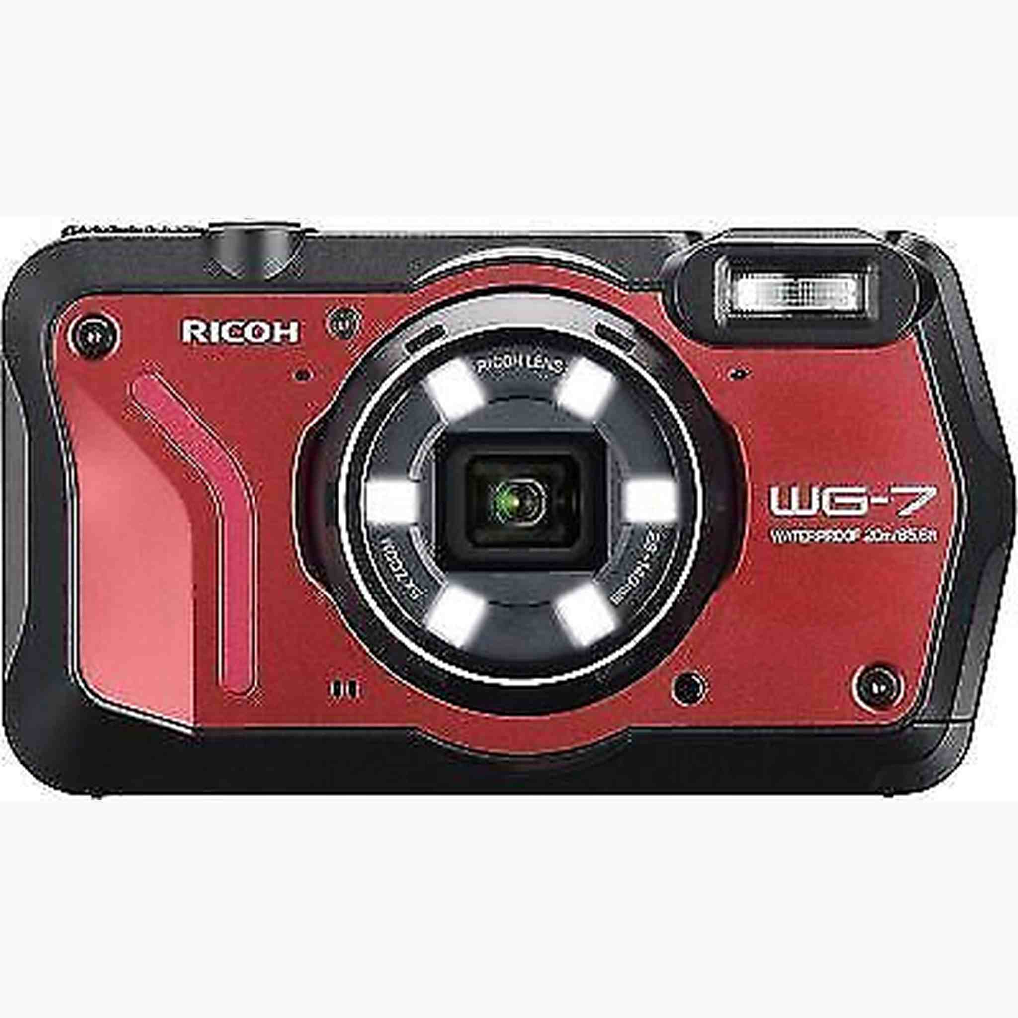 Ricoh WG-7 Waterproof Digital Camera Red Ricoh