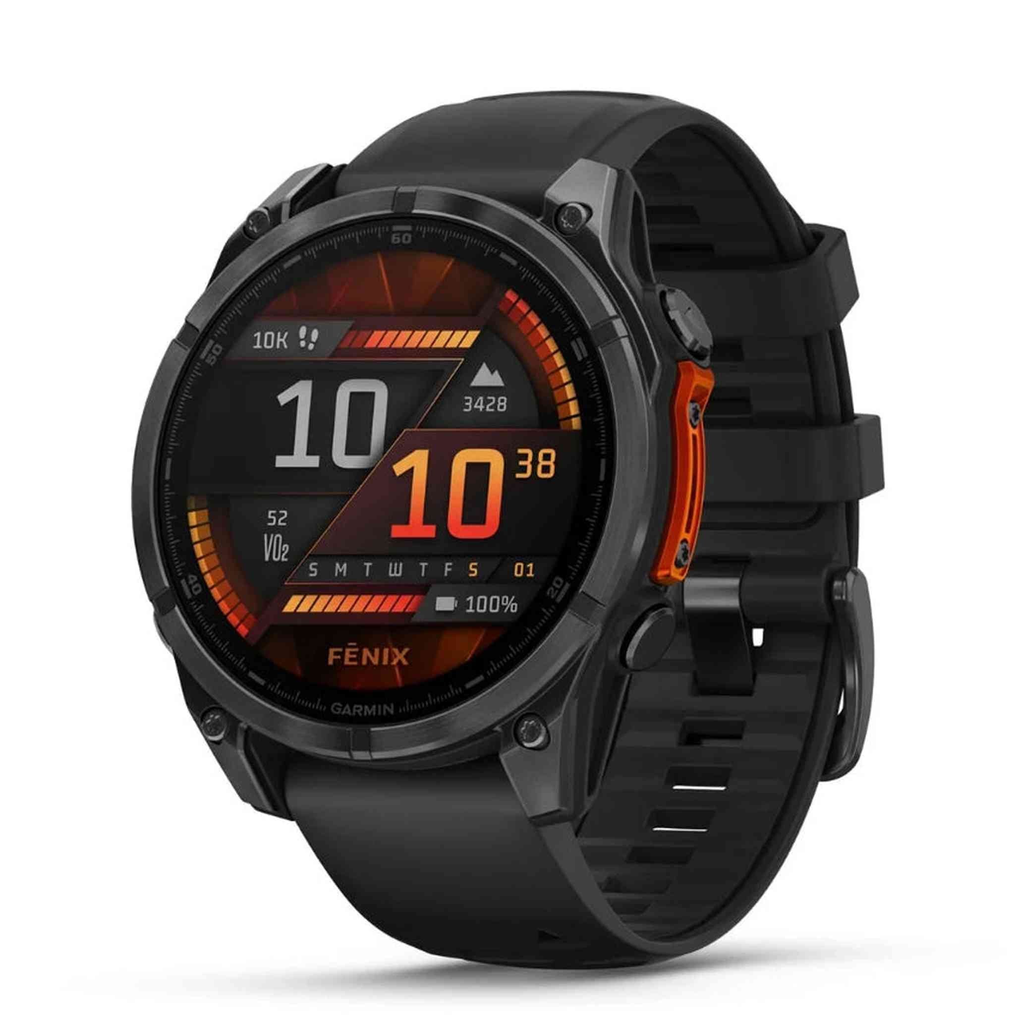 Garmin fēnix® 8, 47 mm, AMOLED, Slate Gray with Black Silicone Band Garmin