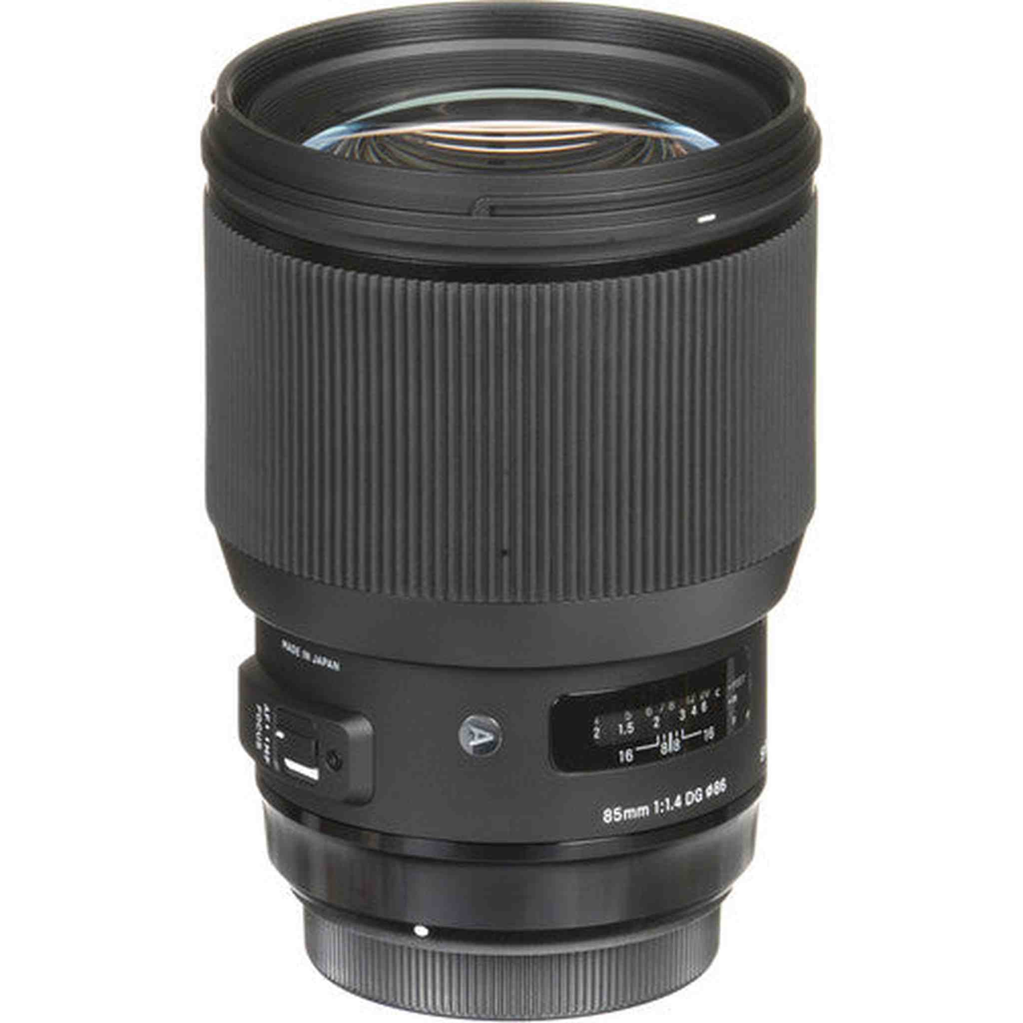 Sigma 85mm f/1.4 DG HSM Art Lens for Canon EF with Cleaning Kit, Tripod, 32GB Memory Kit, and Padded Backpack Sigma