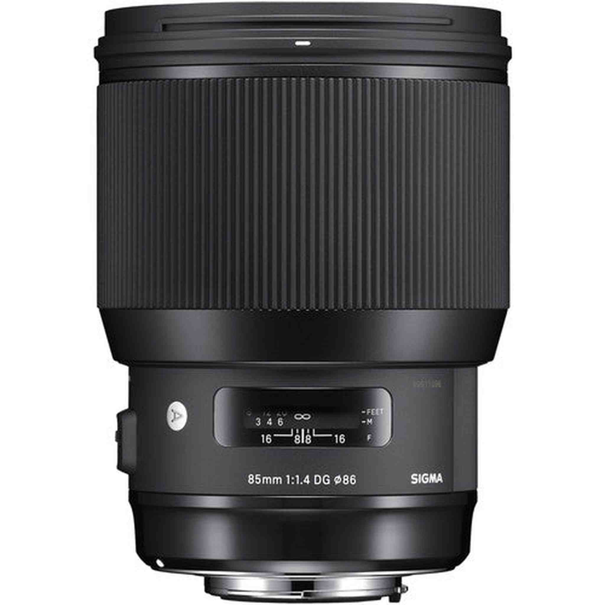 Sigma 85mm f/1.4 DG HSM Art Lens for Canon EF with Cleaning Kit, Tripod, 32GB Memory Kit, and Padded Backpack Sigma