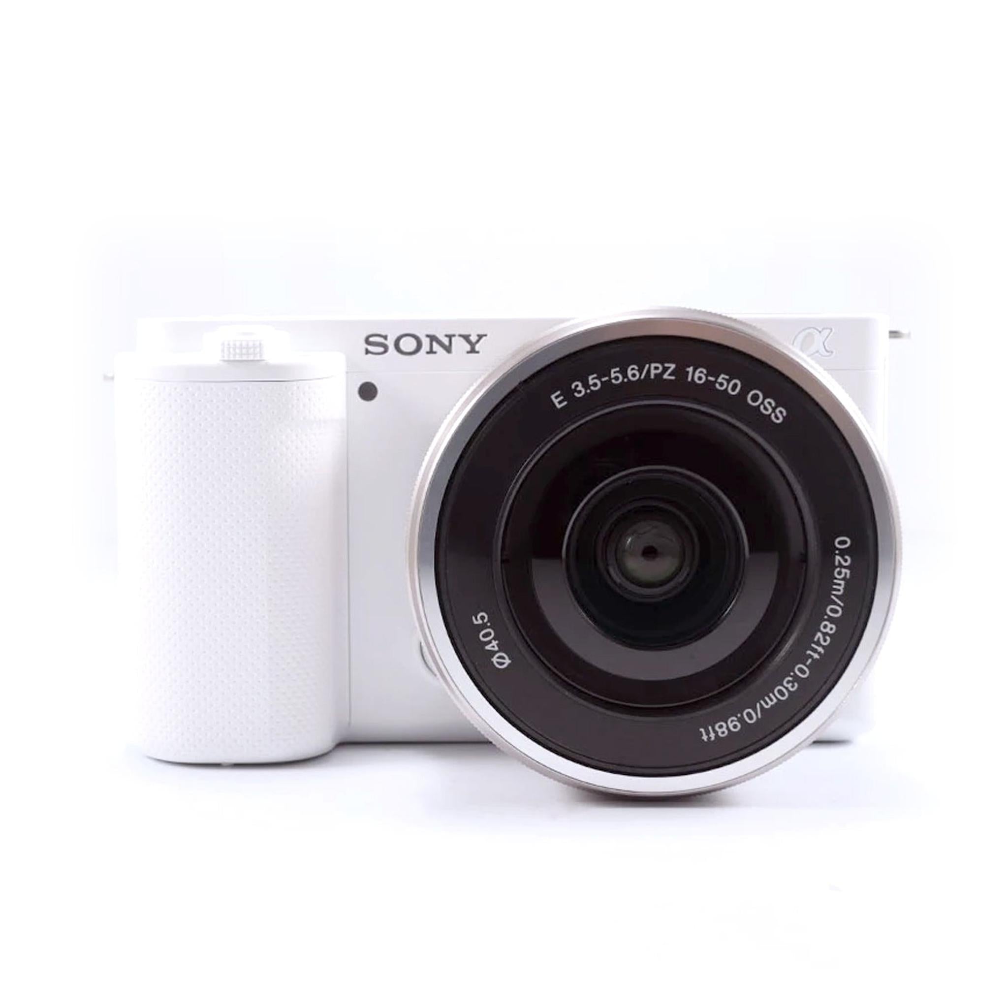 Sony Alpha ZV-E10 - APS-C Interchangeable Lens Mirrorless Vlog Camera Kit - White Sony