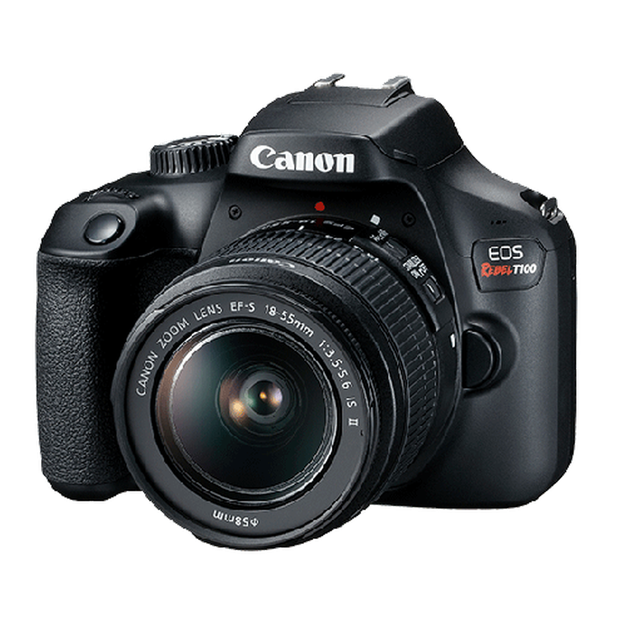 Canon EOS Rebel T100 / 4000D DSLR Camera with 18-55mm Lens + EF 75-300mm Video Bundle Canon