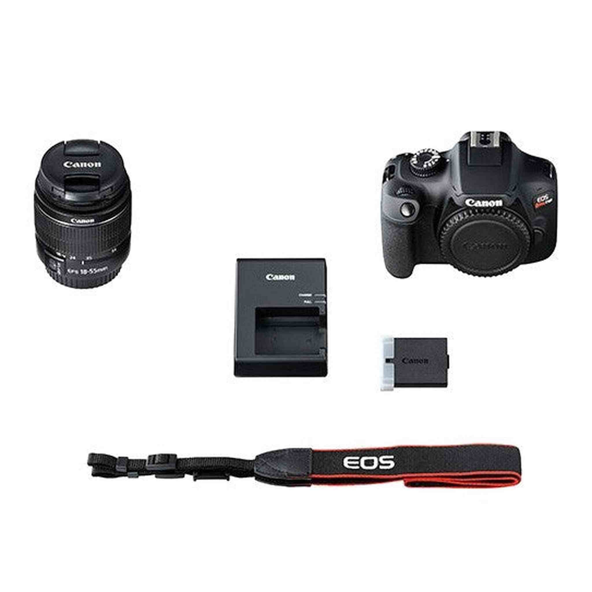 Canon EOS Rebel T100 DSLR Camera with 18-55mm Lens, Cleaning Kit, 32GB Memory, and More Canon