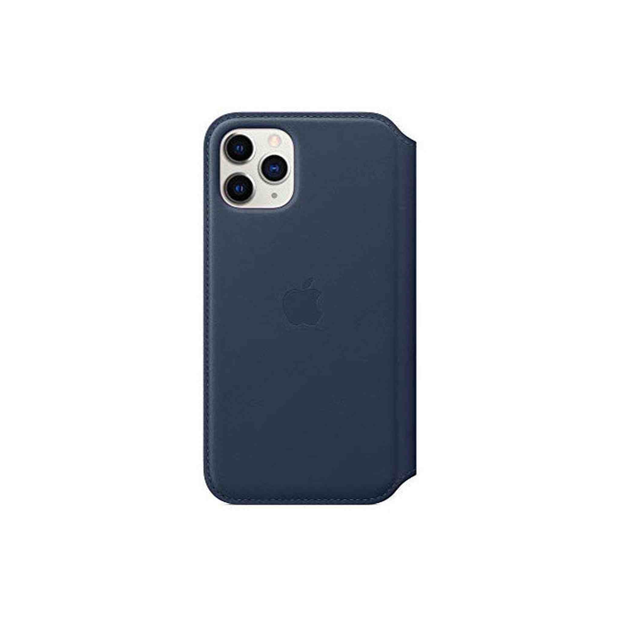 Apple Leather Folio for iPhone 11 Pro - Deep Sea Blue Apple