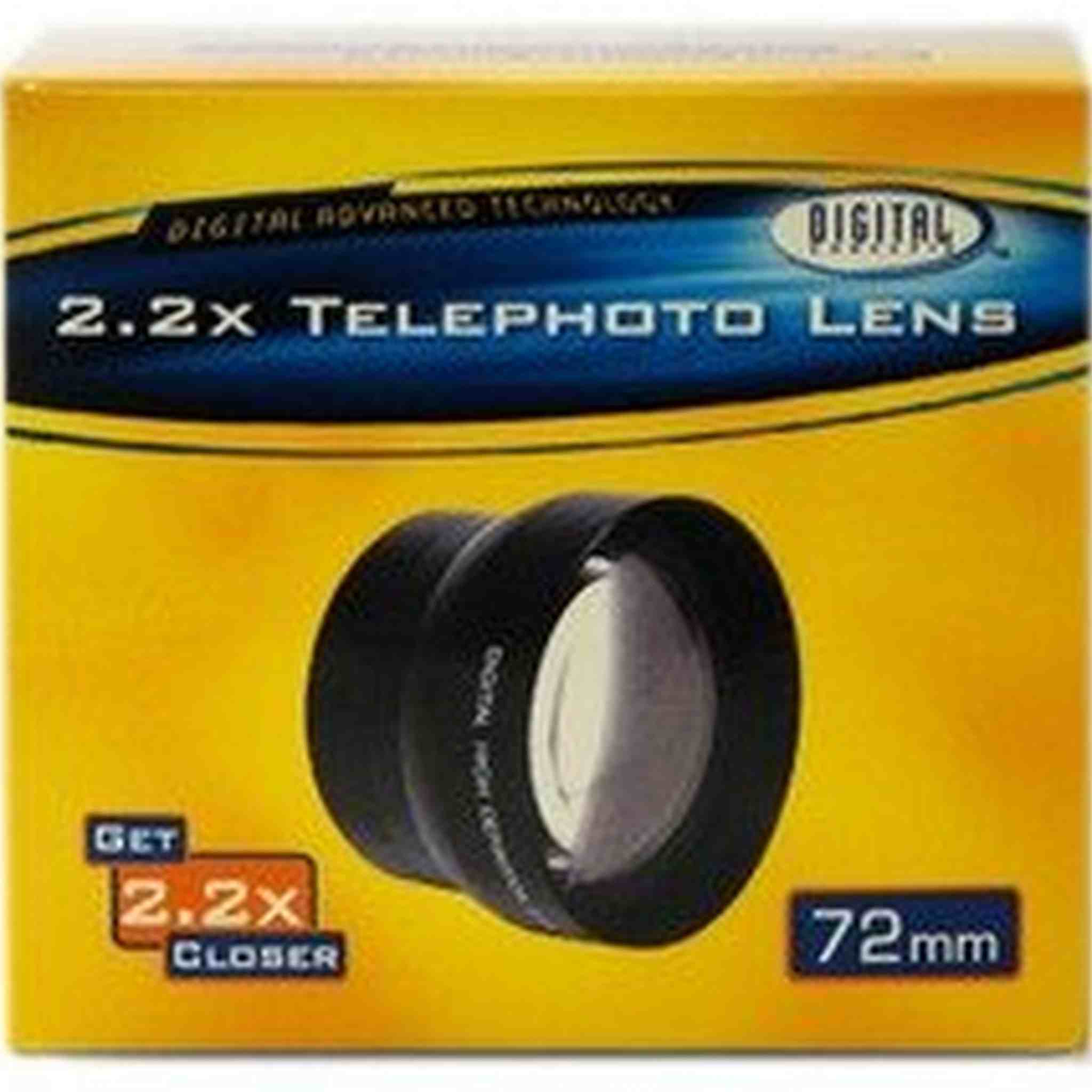 72MM High Definition 2.2x Telephoto Lens Sakar