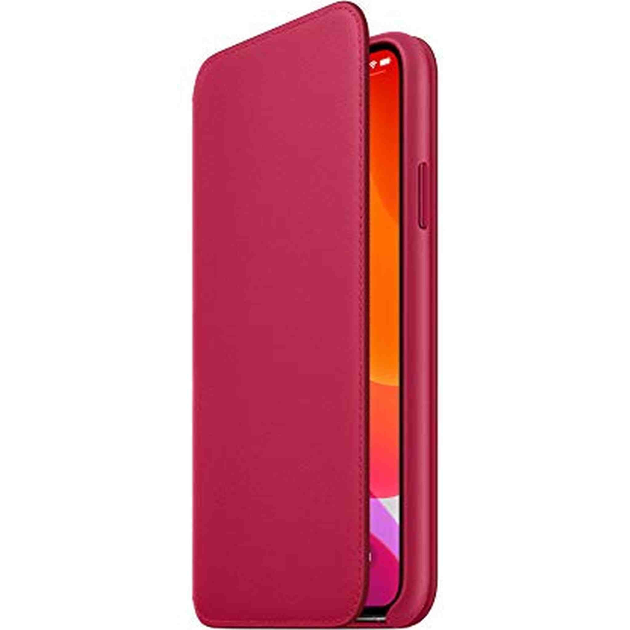 Apple Leather Folio for iPhone 11 Pro Max - Raspberry Apple