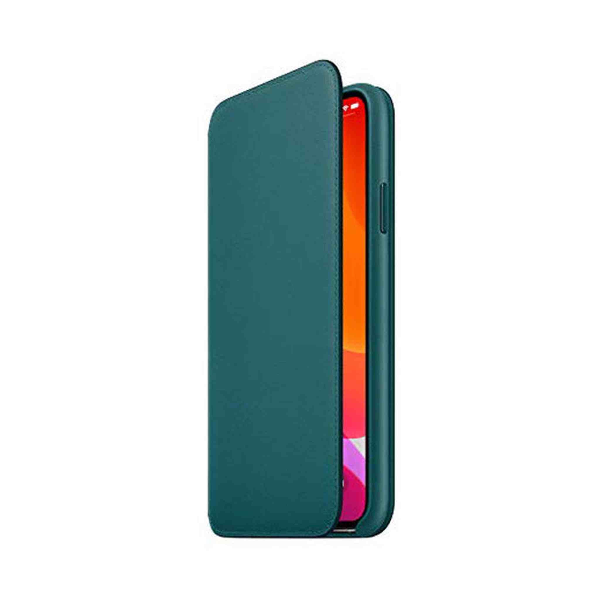 Apple Leather Folio for iPhone 11 Pro Max - Peacock Apple