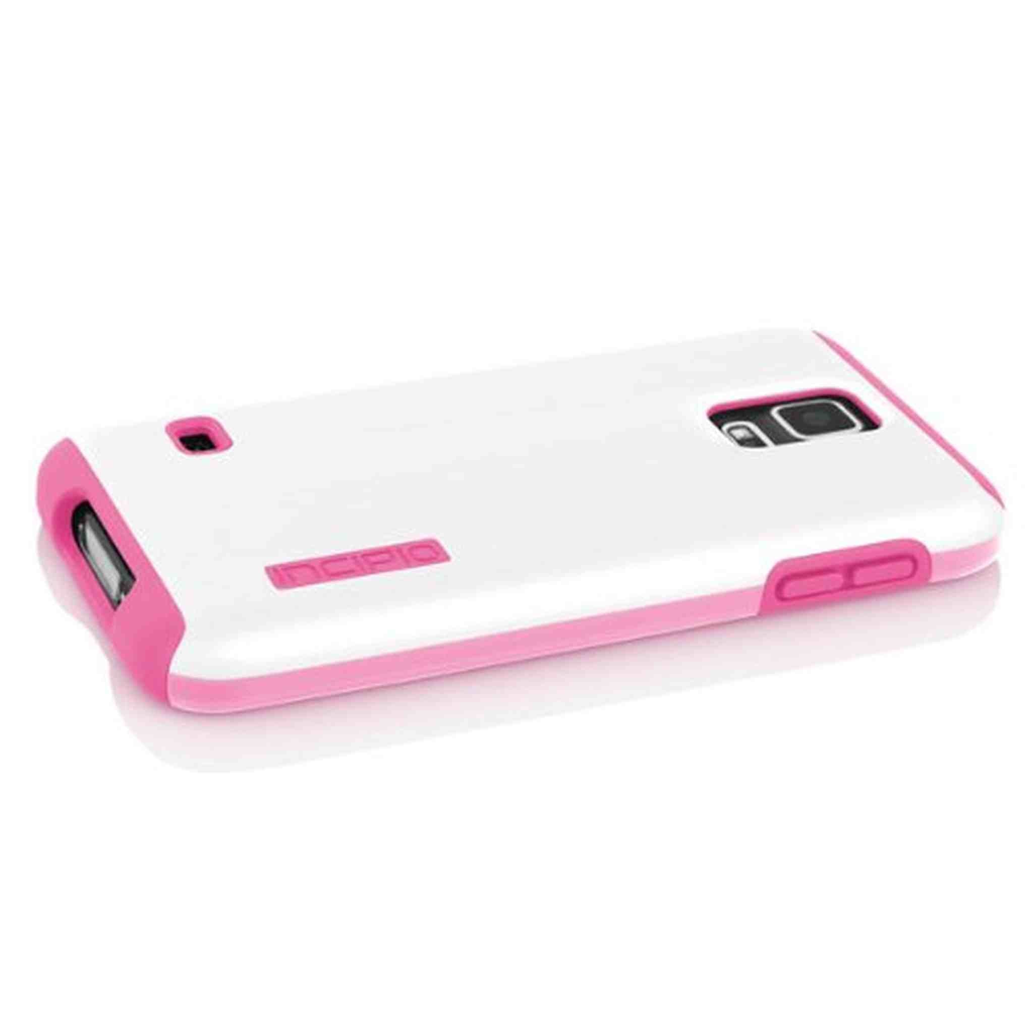 Incipio DualPro Shine Case for Samsung Galaxy S5 - Retail Packaging - White/Pink Incipio