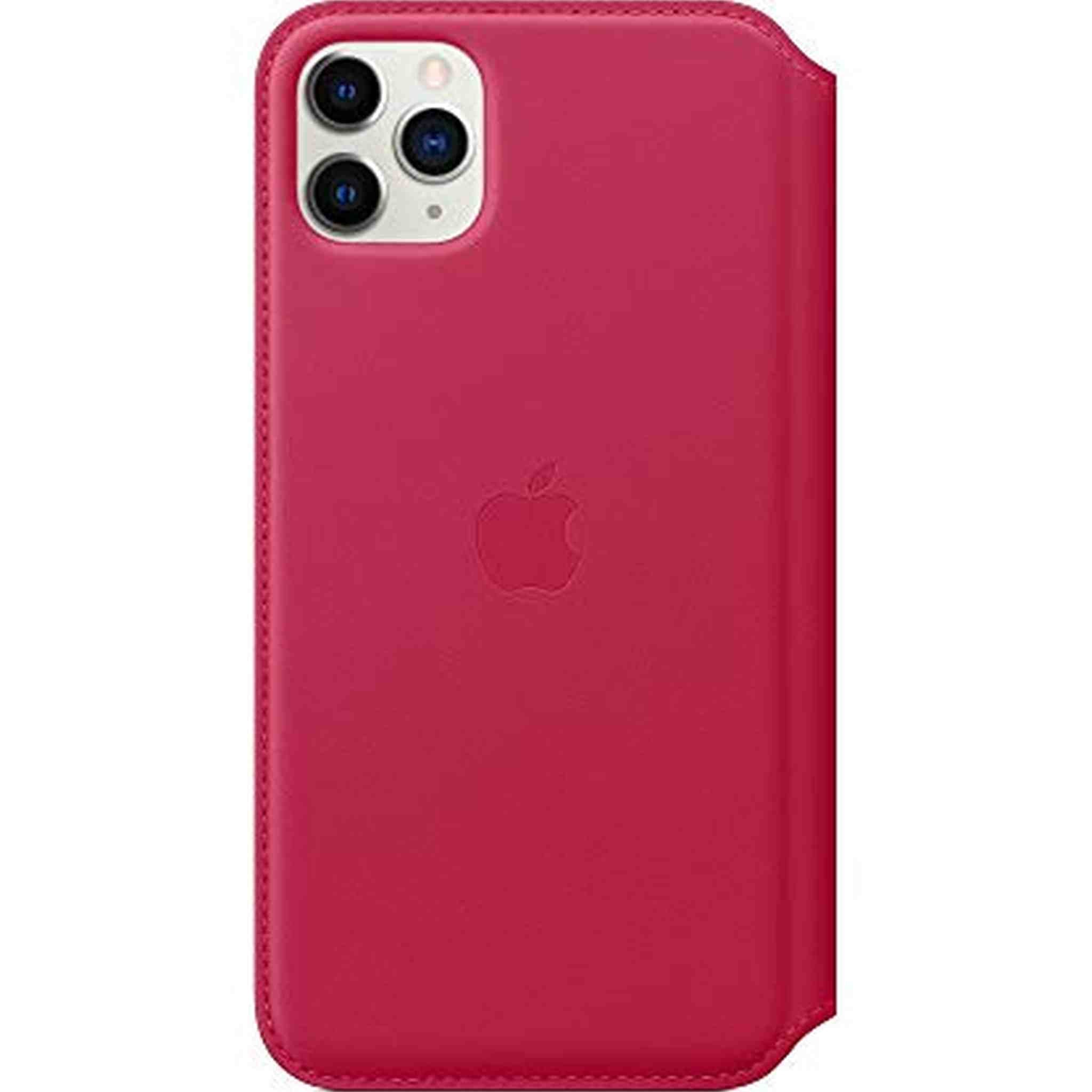 Apple Leather Folio for iPhone 11 Pro Max - Raspberry Apple