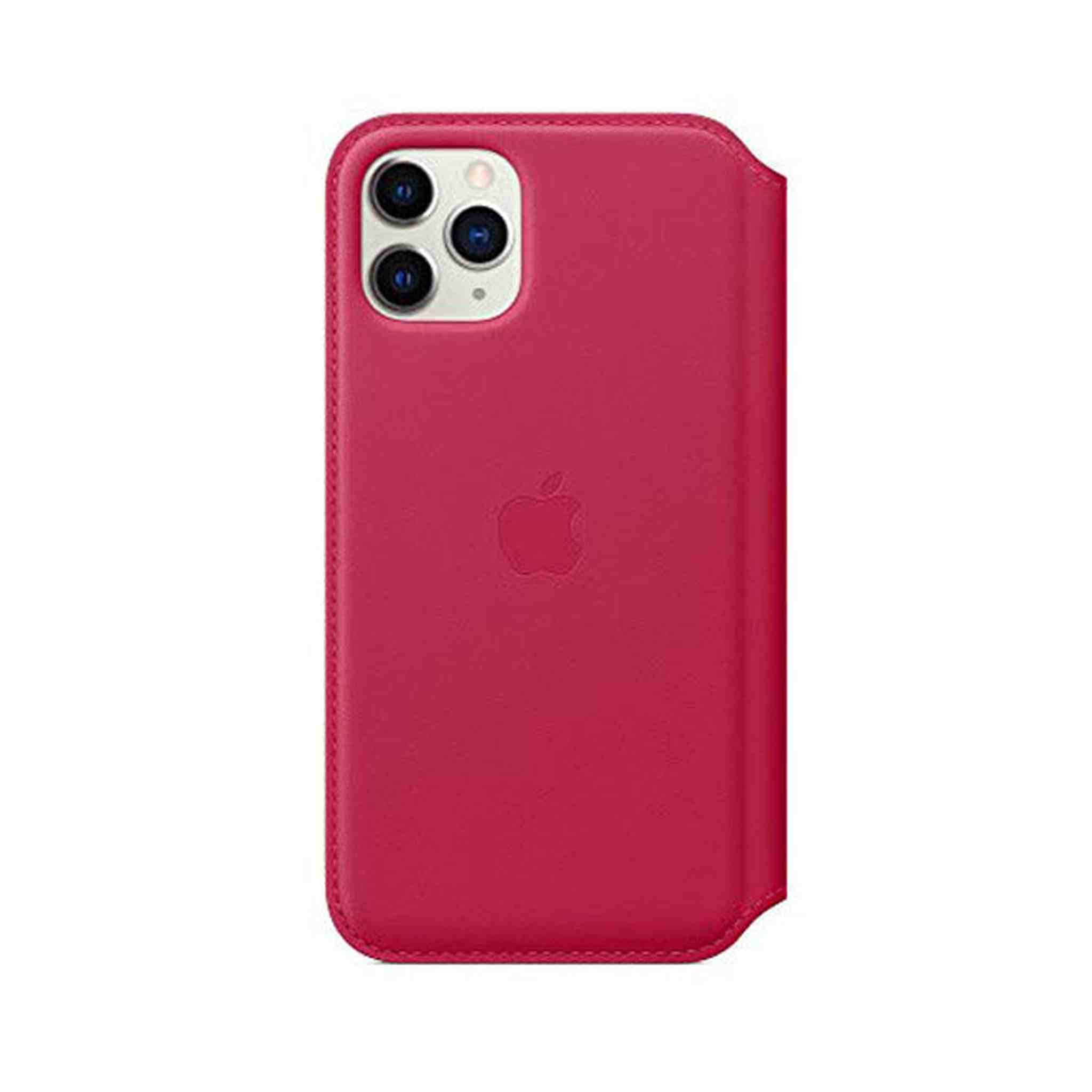 Apple Leather Folio for iPhone 11 Pro - Raspberry Apple