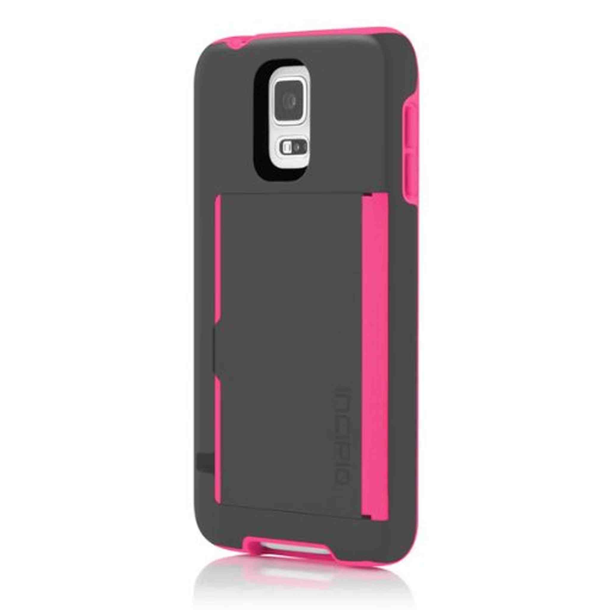 Incipio Stowaway for Samsung Galaxy S5 - Gray/Light Pink Incipio