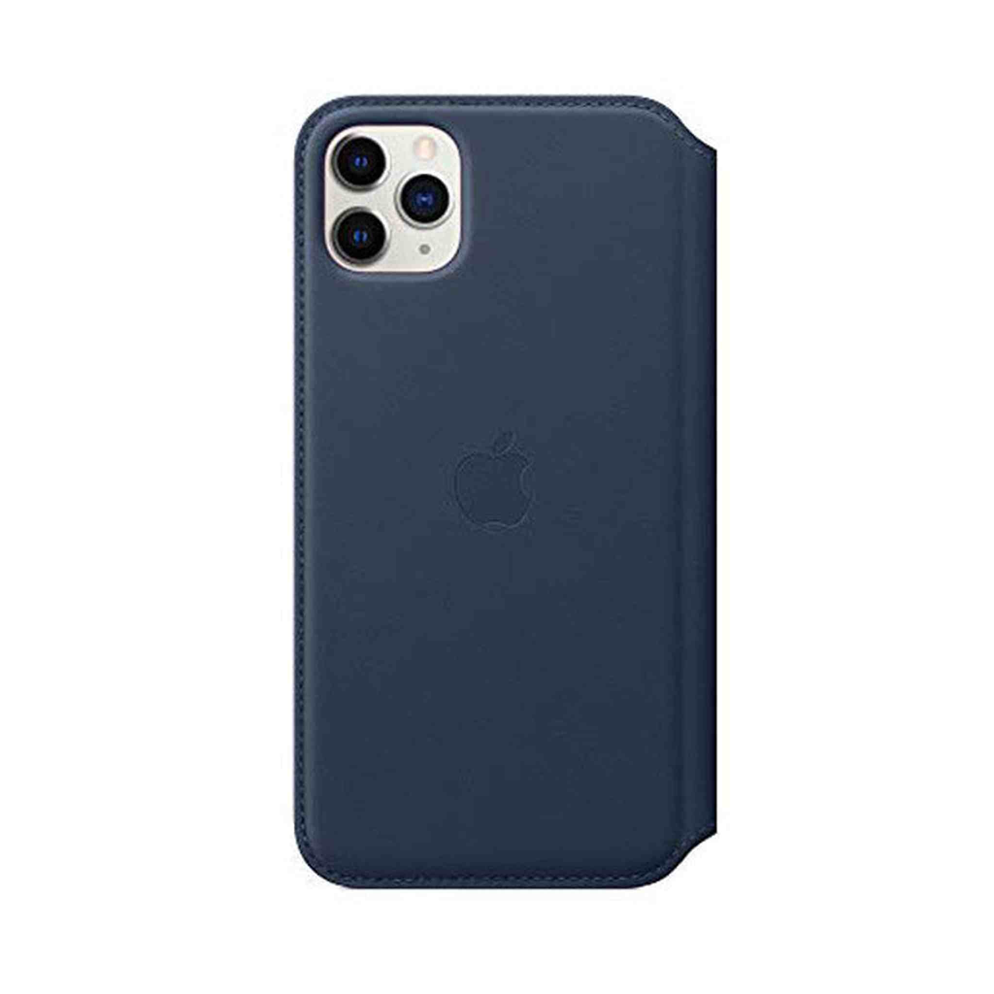 Apple Leather Folio for iPhone 11 Pro Max - Deep Sea Blue Apple