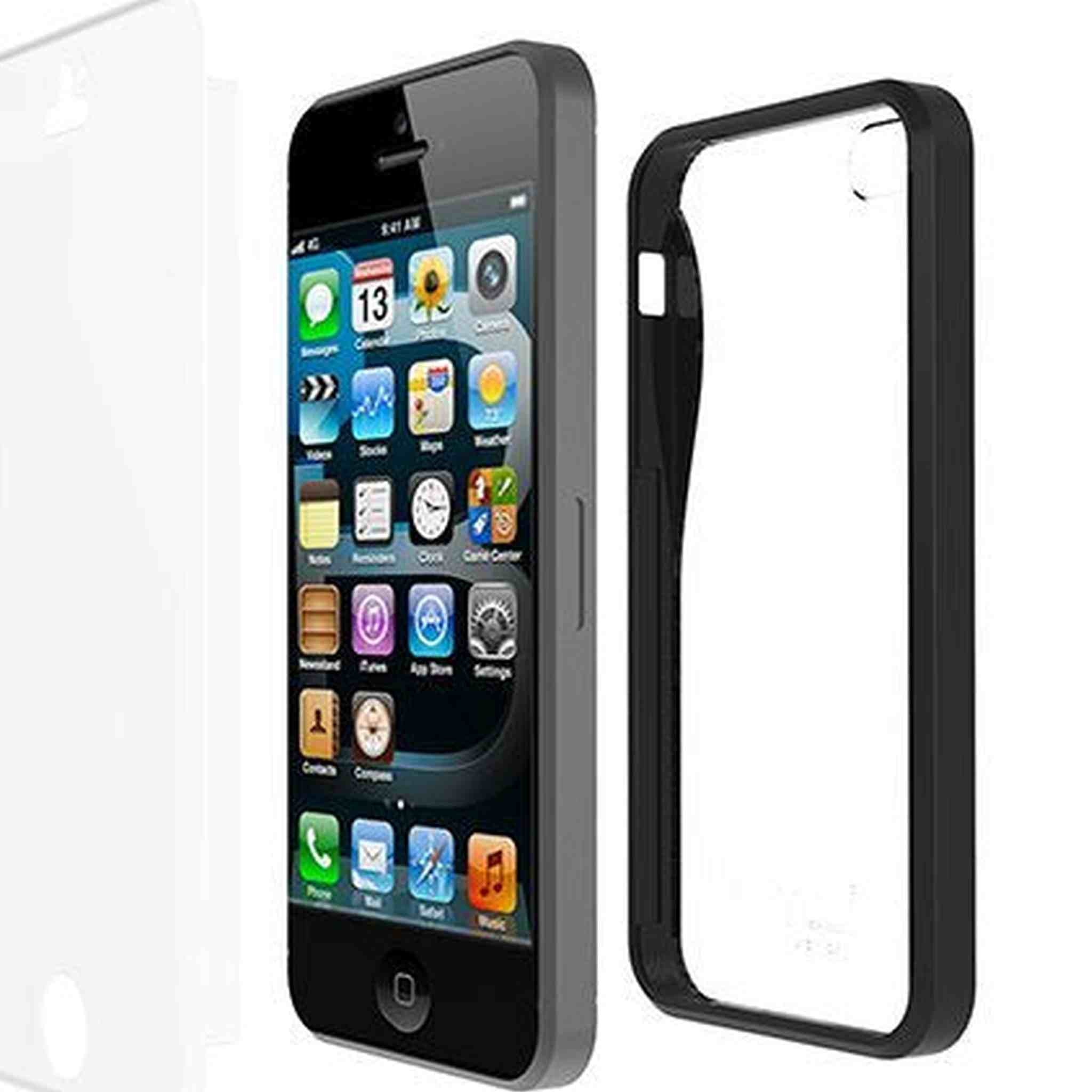 iLuv ICA7H328BLK Twain Two-Part Dual Protection Case for Apple iPhone 5 iLuv