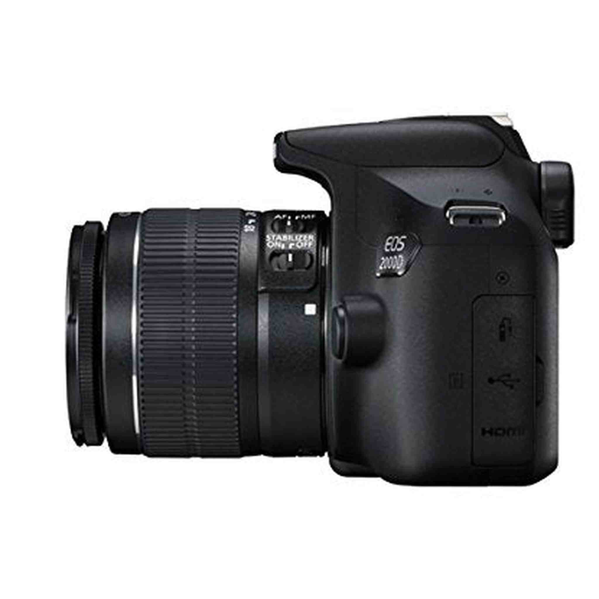 Canon EOS 2000D DSLR Camera & EF-S 18-55 mm f/3.5-5.6 IS II Lens: Black - Reader & Card Wallet - Hand Strap - 64GB - SOFT CASE Canon