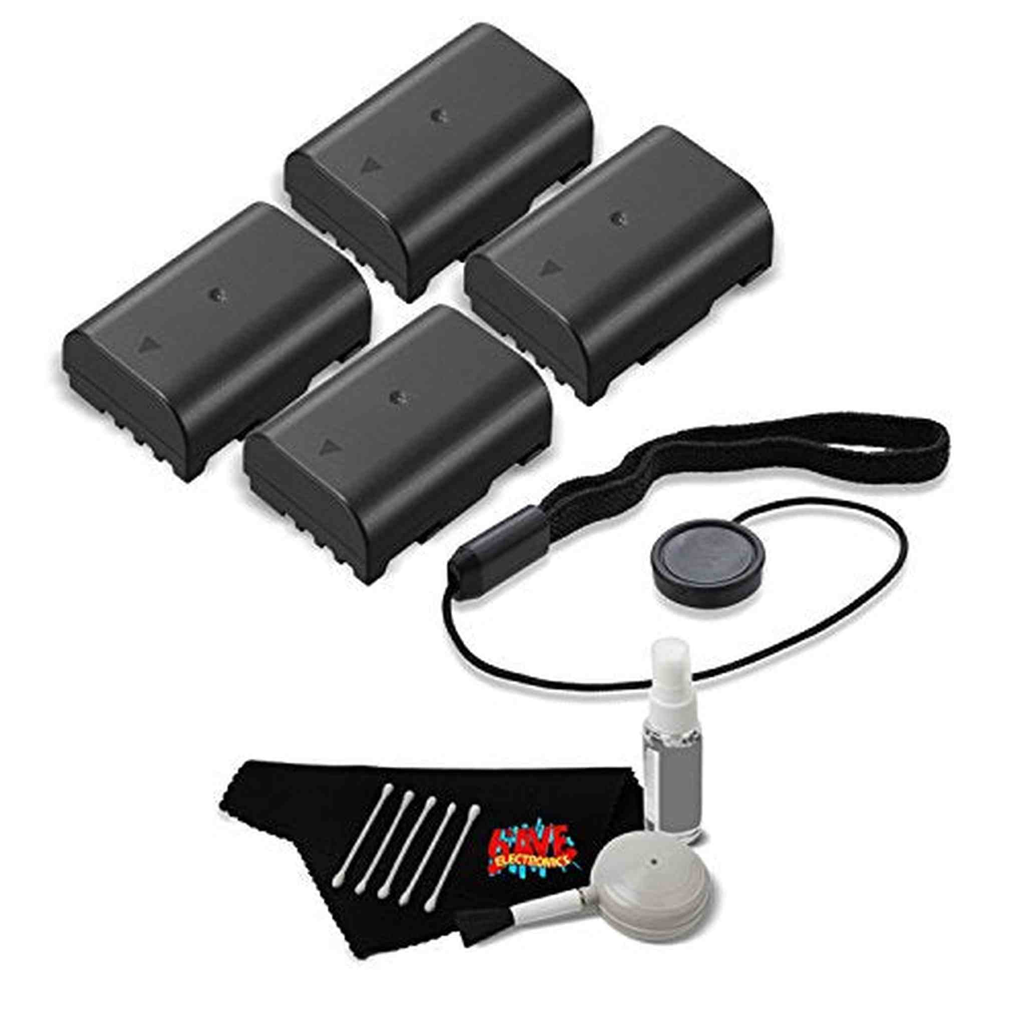 4 Batteries for Panasonic DMW-BLF19 + Accessories Kit Panasonic