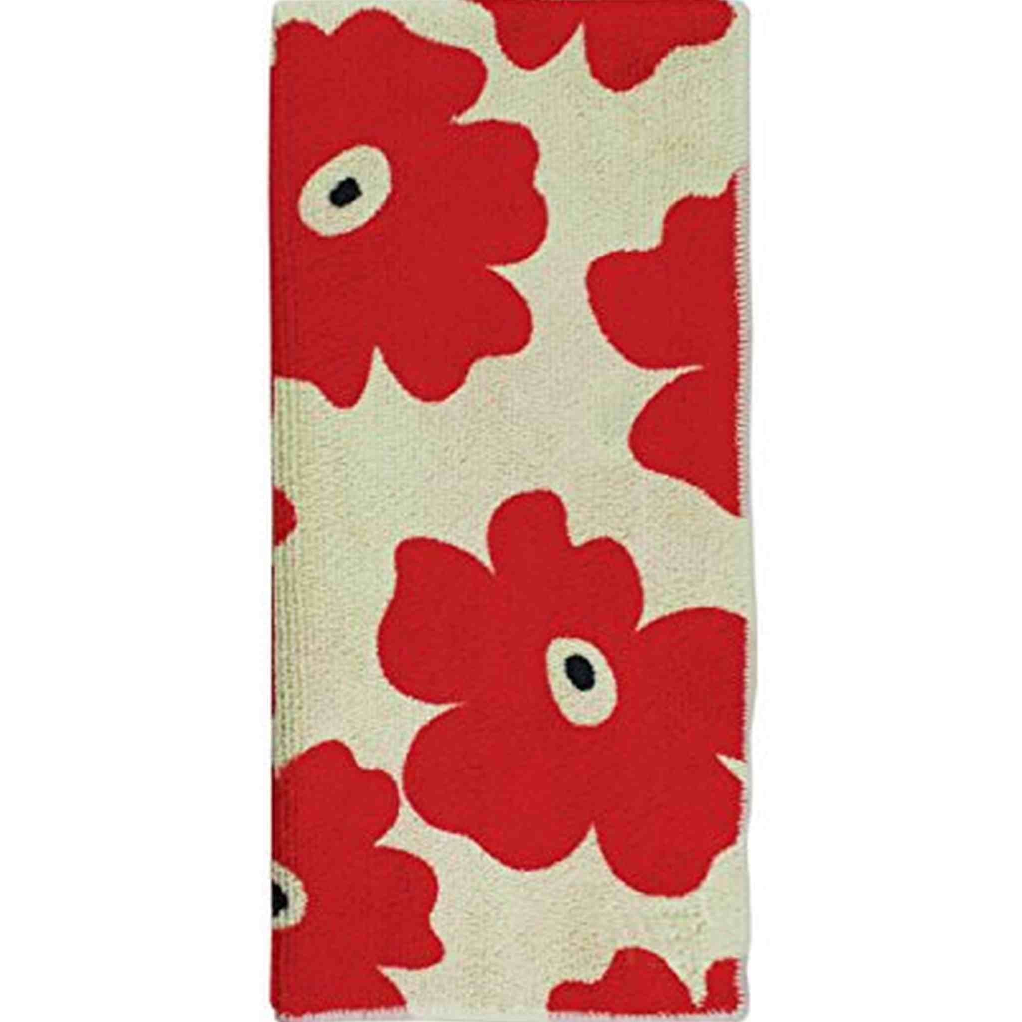 MUkitchen Microfiber Dishtowel, 16 by 24-Inches, Red Poppy MUkitchen