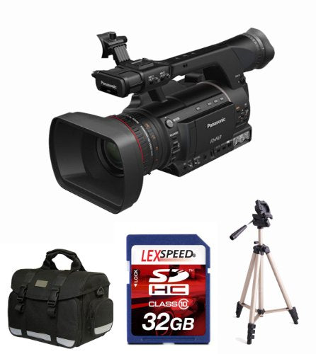 Panasonic AG-HPX250 AGHPX250 P2 HD Hand-Held Camcorder + 32GB DSHC Card 10 + Tripod + Deluxe Accessory Bundle Panasonic