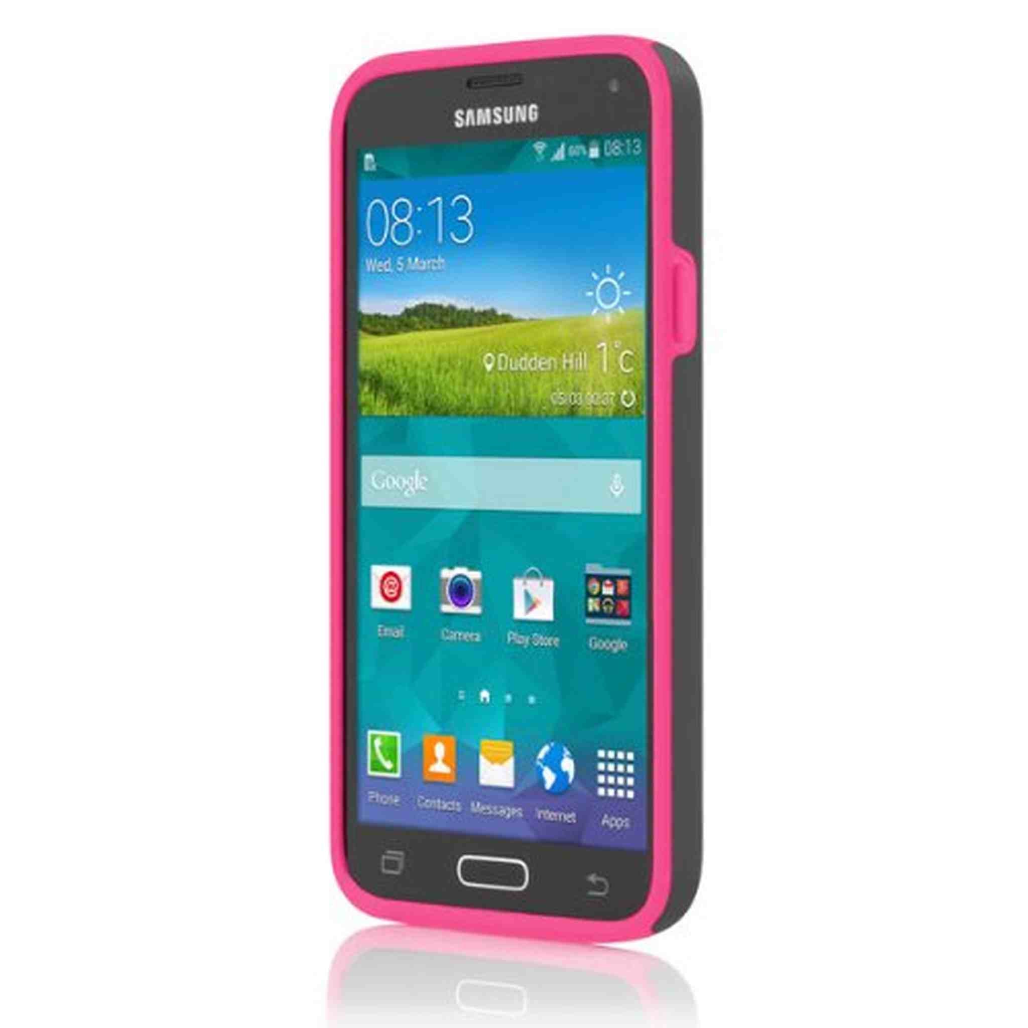 Incipio Stowaway for Samsung Galaxy S5 - Gray/Light Pink Incipio