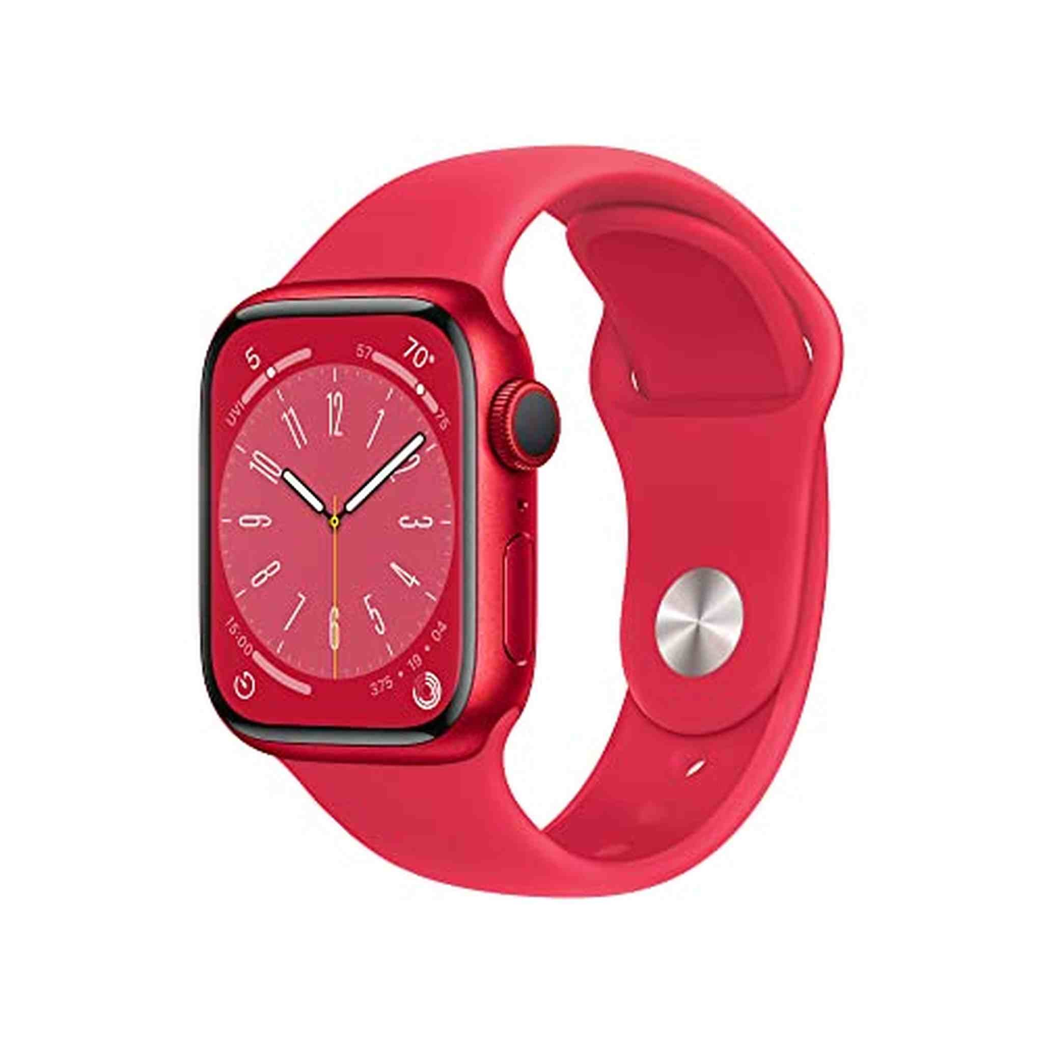 Apple Watch Series 8 GPS + Cellular 41mm Smart watch w/ PRODUCT RED Aluminum Case w/ PRODUCT RED Sport Band - M/L Apple