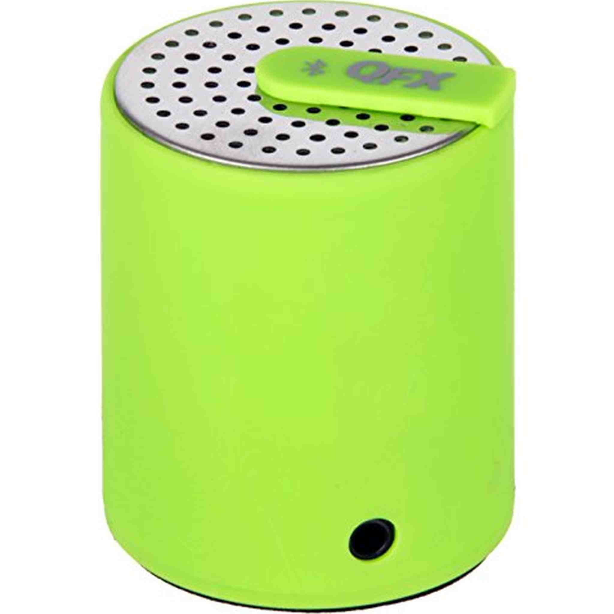 QFX CS-27BTGR Portable Bluetooth Speaker with AUX-In - Green QFX