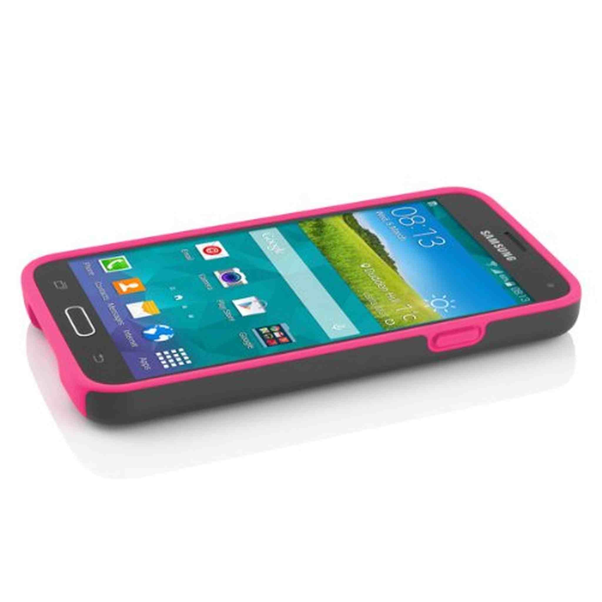 Incipio Stowaway for Samsung Galaxy S5 - Gray/Light Pink Incipio