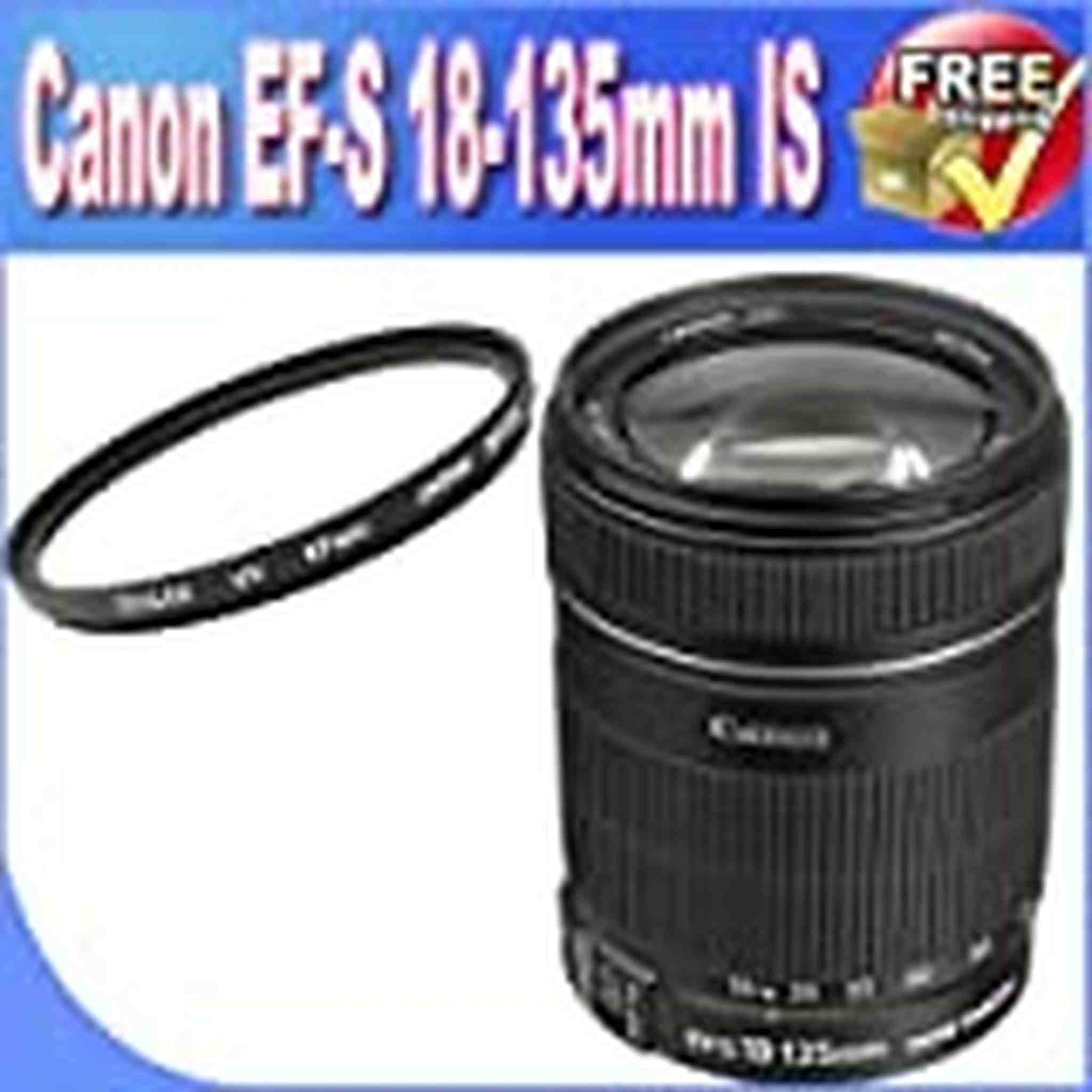 Canon EF-S 18-135mm f/3.5-5.6 is Standard Zoom Lens for Canon Digital SLR Cameras Base Bundle Canon