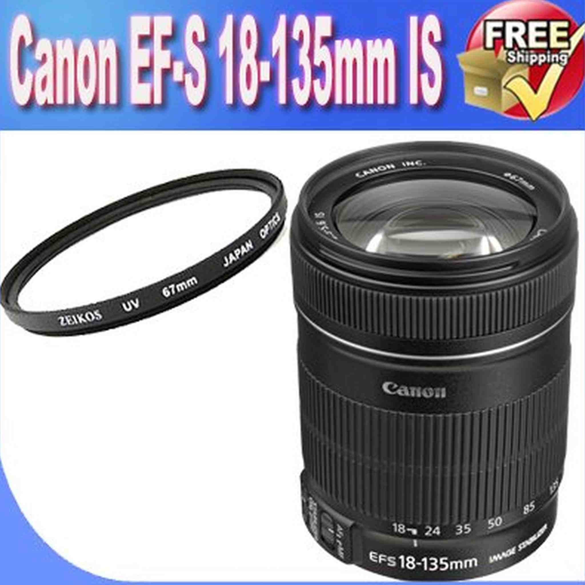 Canon EF-S 18-135mm f/3.5-5.6 is Standard Zoom Lens for Canon Digital SLR Cameras Base Bundle Canon