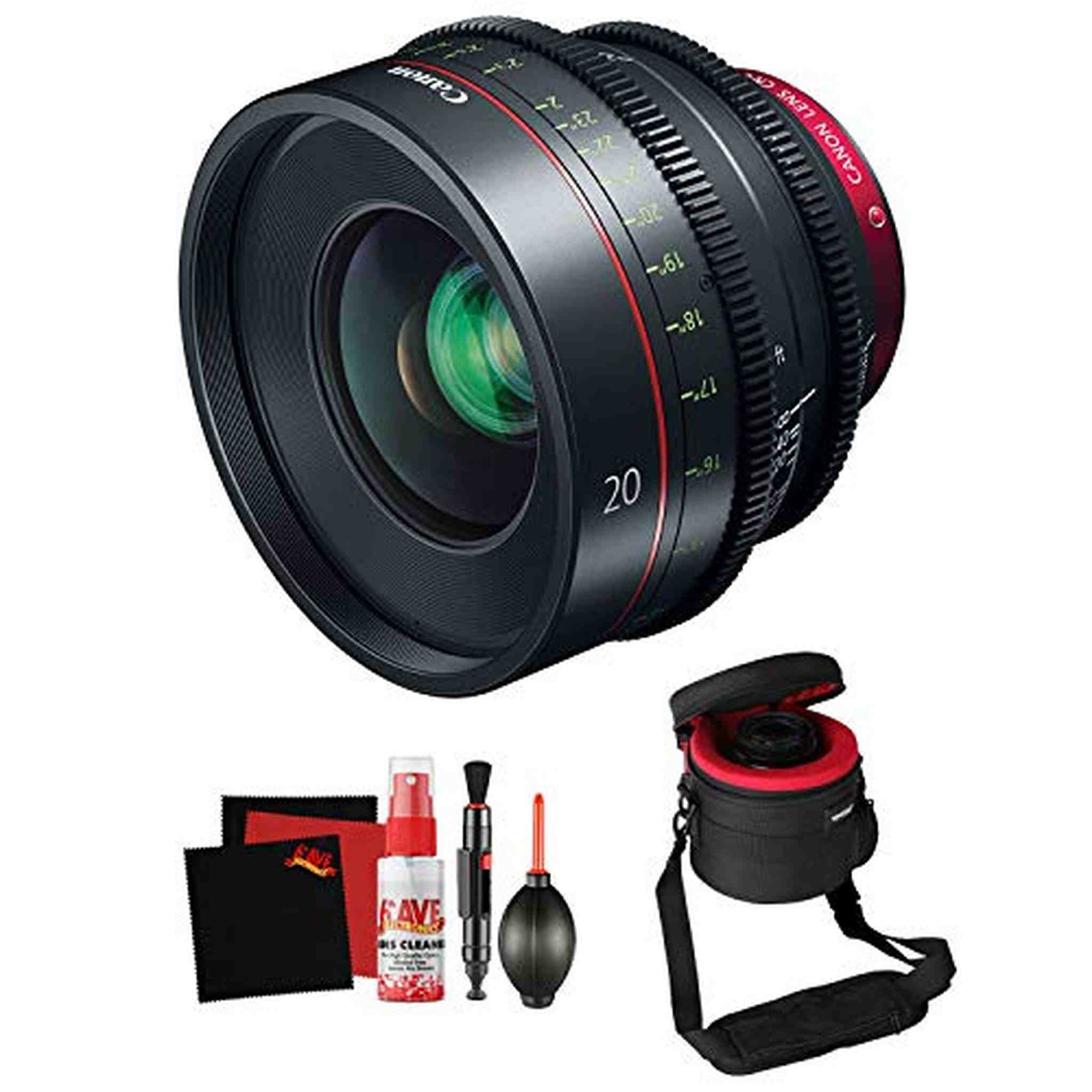 Canon CN-E 20mm T1.5 L F Cinema Prime Lens EF Mount Professional Filmmaker Bundle Canon