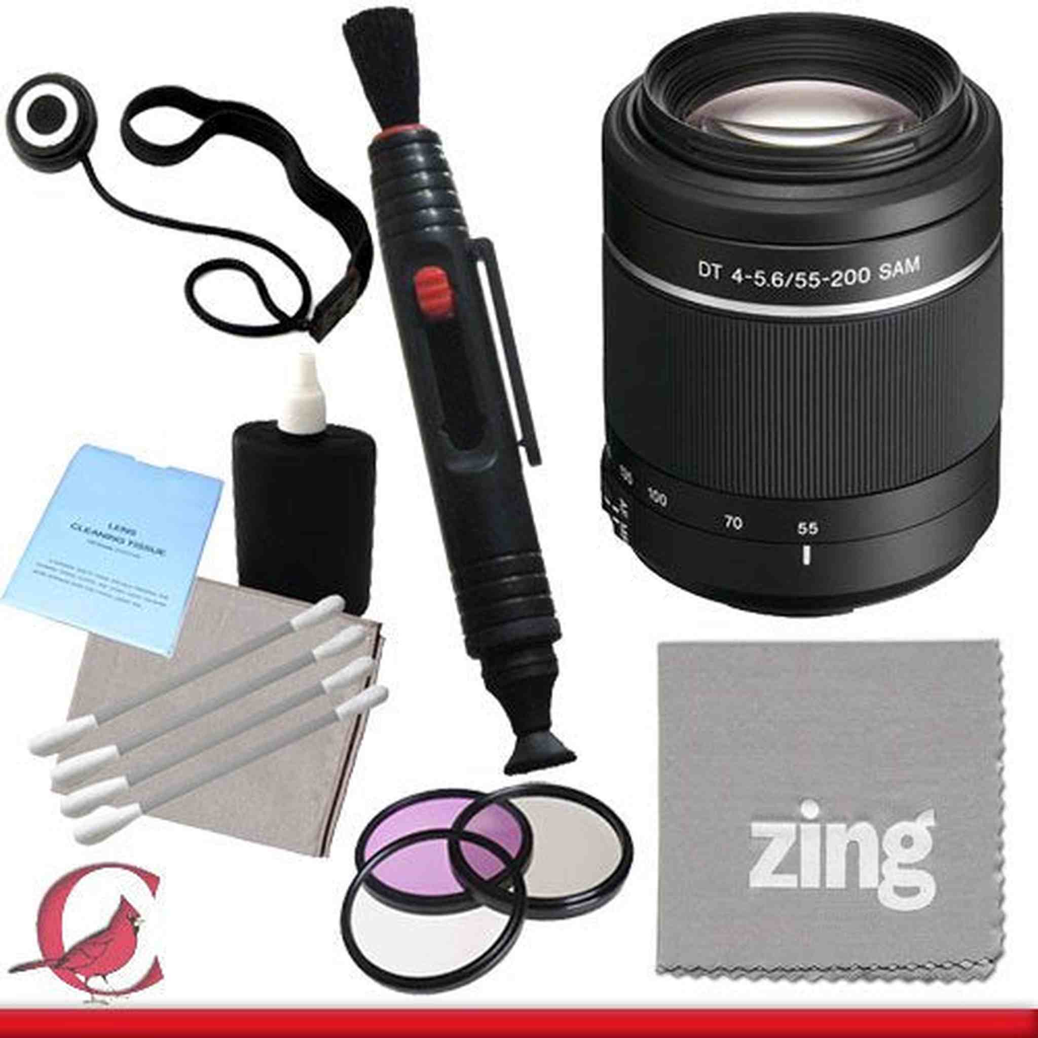 Sony 55-200mm f/4.0-5.6 DT Alpha A-Mount Telephoto Zoom Lens Package 2 Sony