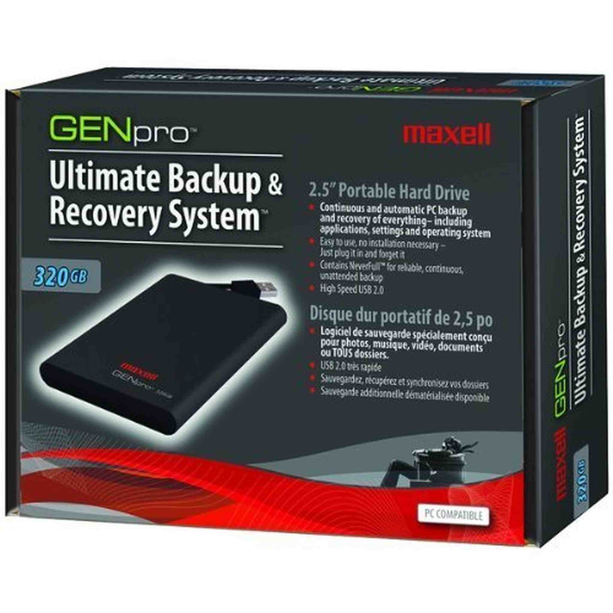 665207 320 GB External Hard Drive Maxell