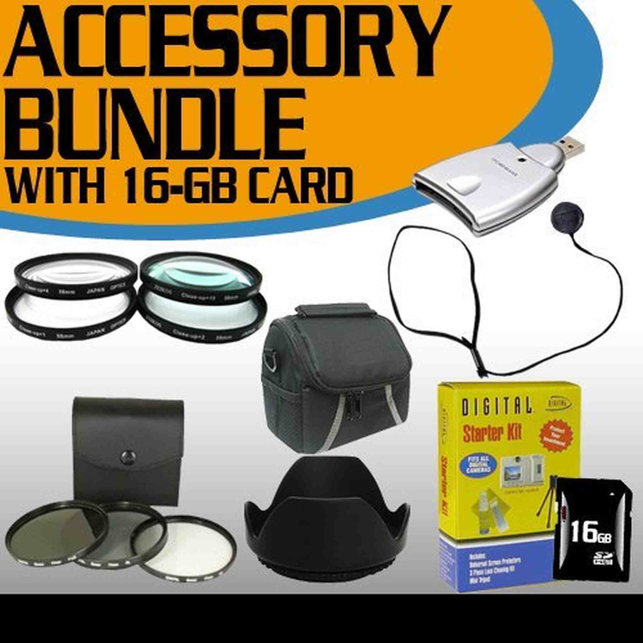 Accessory Saver 16GB Fujifilm FinePix HS20EXR Filter Kit, Lens Kit, Lens Hood & MORE! BVI