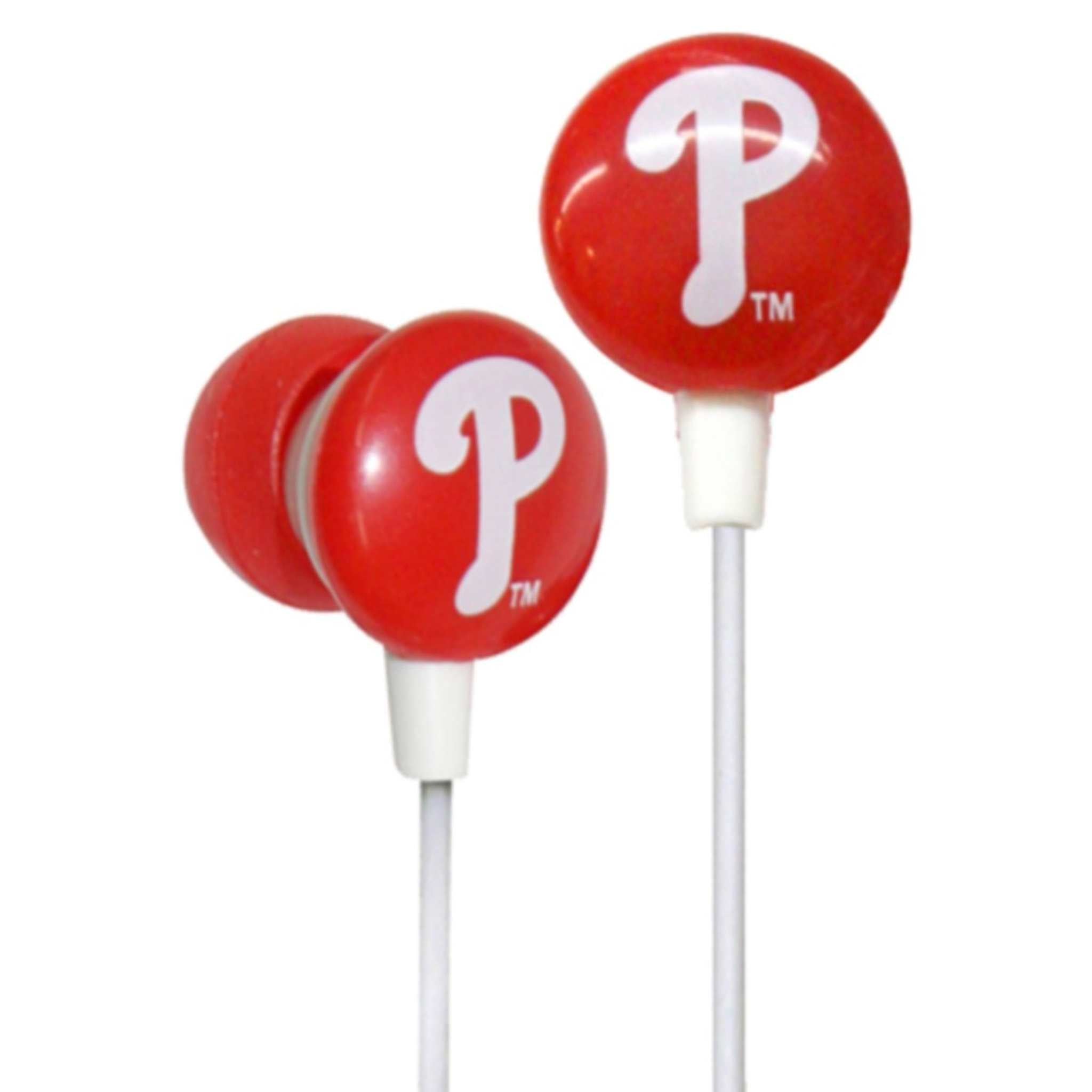 iHip MLF10169PHL MLB Philadelphia Phillies Printed Ear Buds, Blue/Red iHip