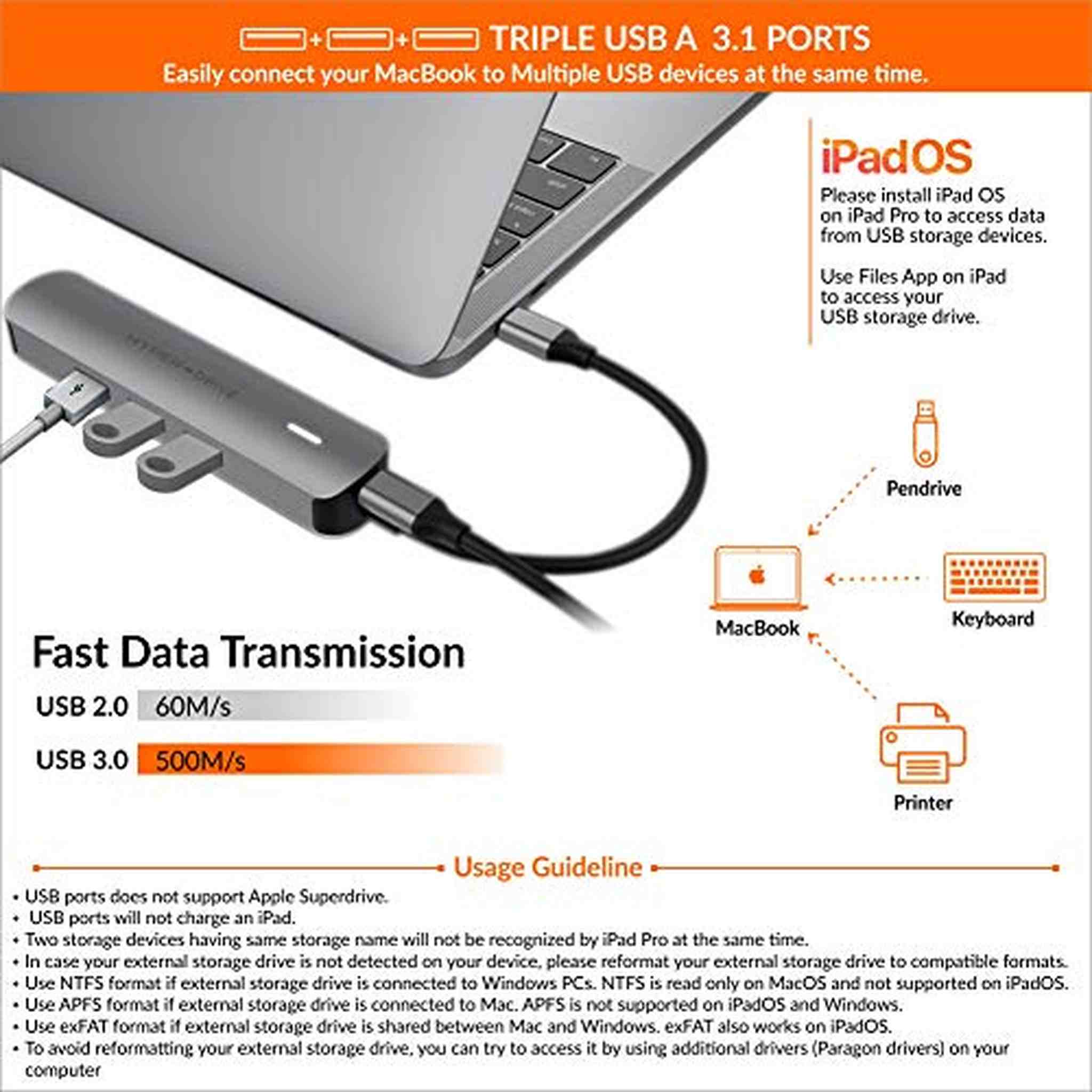 HyperDrive 6-in-1 USB-C Hub with 4K HDMI Output, Silver Hyper