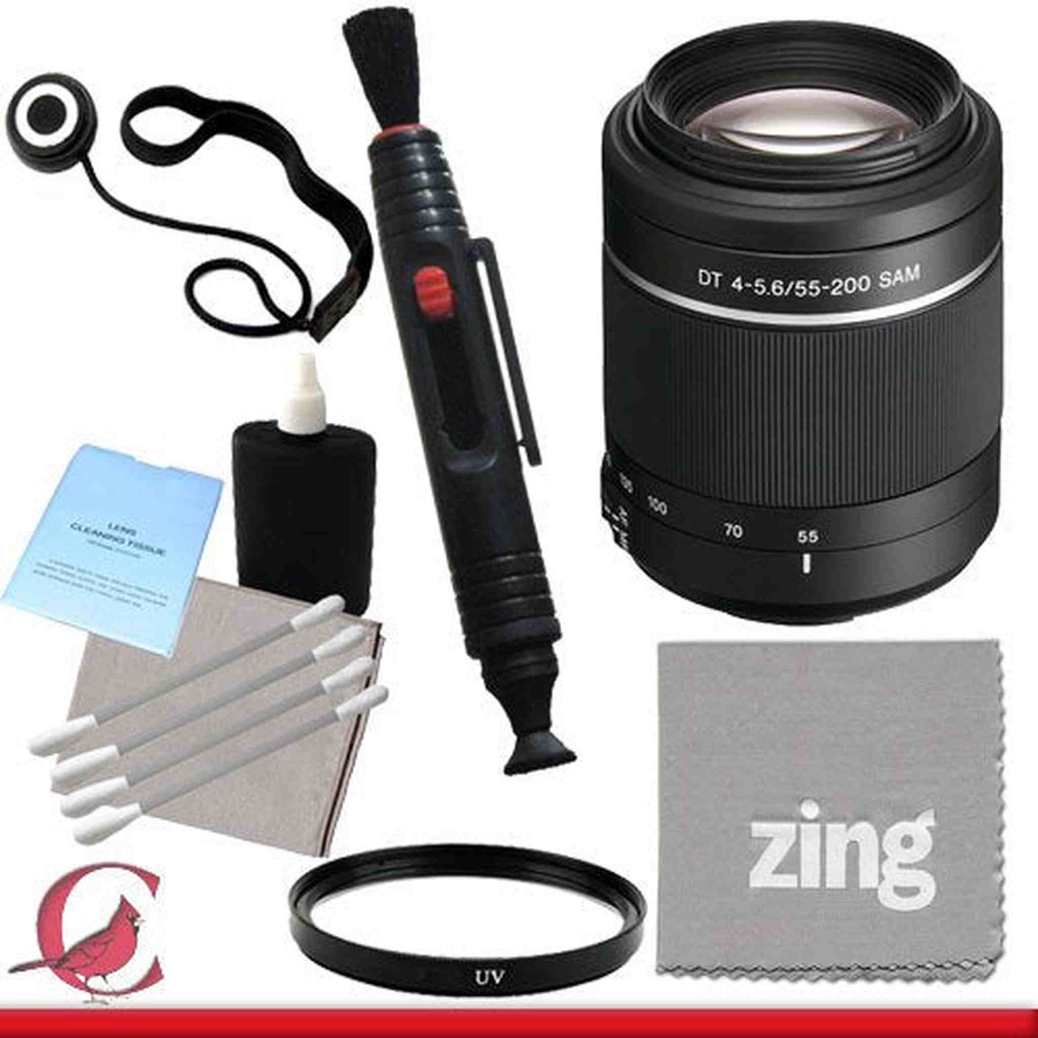 Sony 55-200mm f/4.0-5.6 DT Alpha A-Mount Telephoto Zoom Lens Package Sony