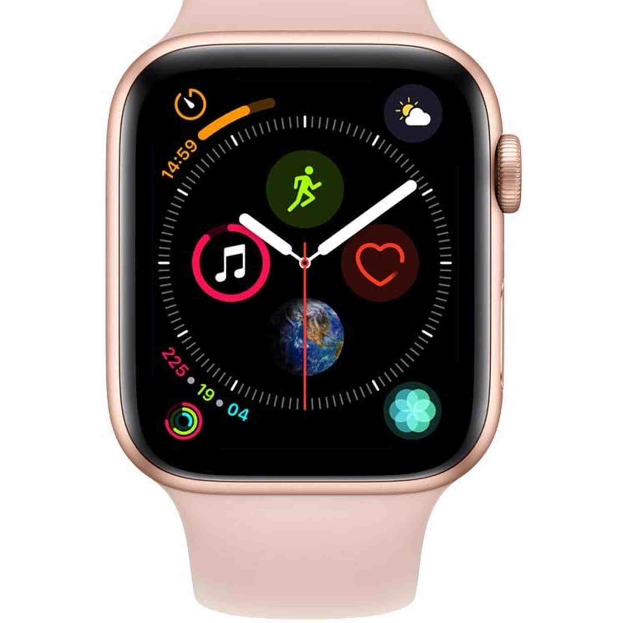 Apple Watch Series 4 GPS + Cellular, 44mm - Gold Aluminum Case with Pink Sand Sport Band Apple