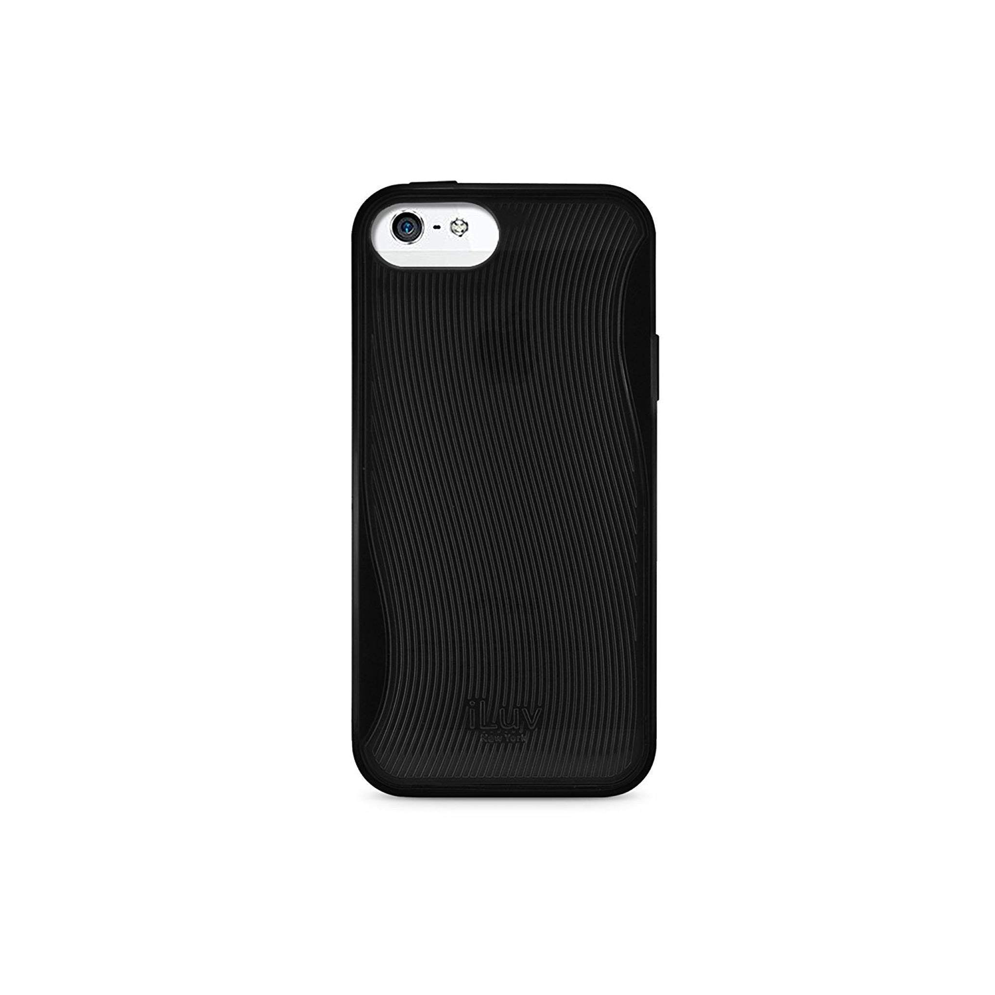 iLuv ICA7H328BLK Twain Two-Part Dual Protection Case for Apple iPhone 5 iLuv